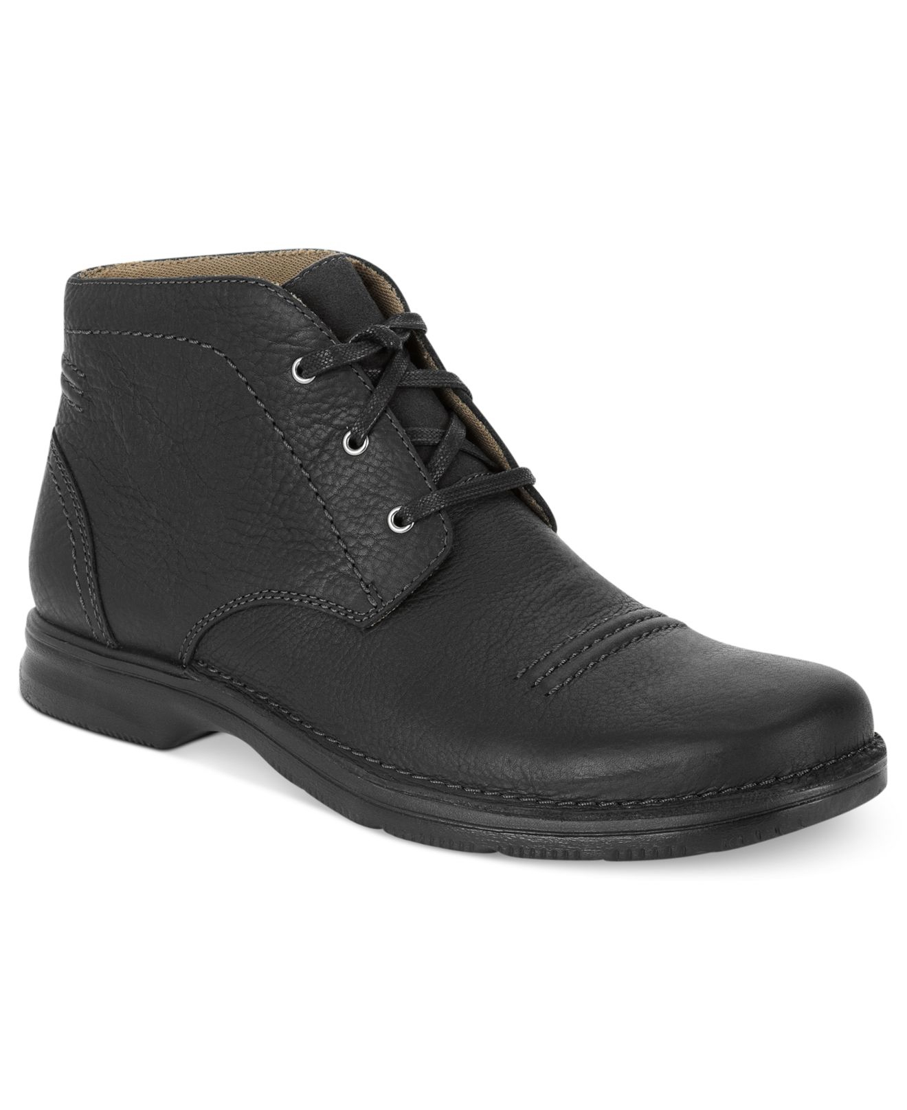 Clarks Senner Drive Lace-Up Boots in Black for Men - Lyst