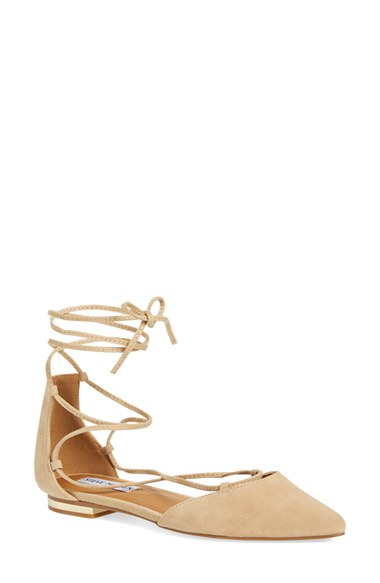 steve madden lace up flats
