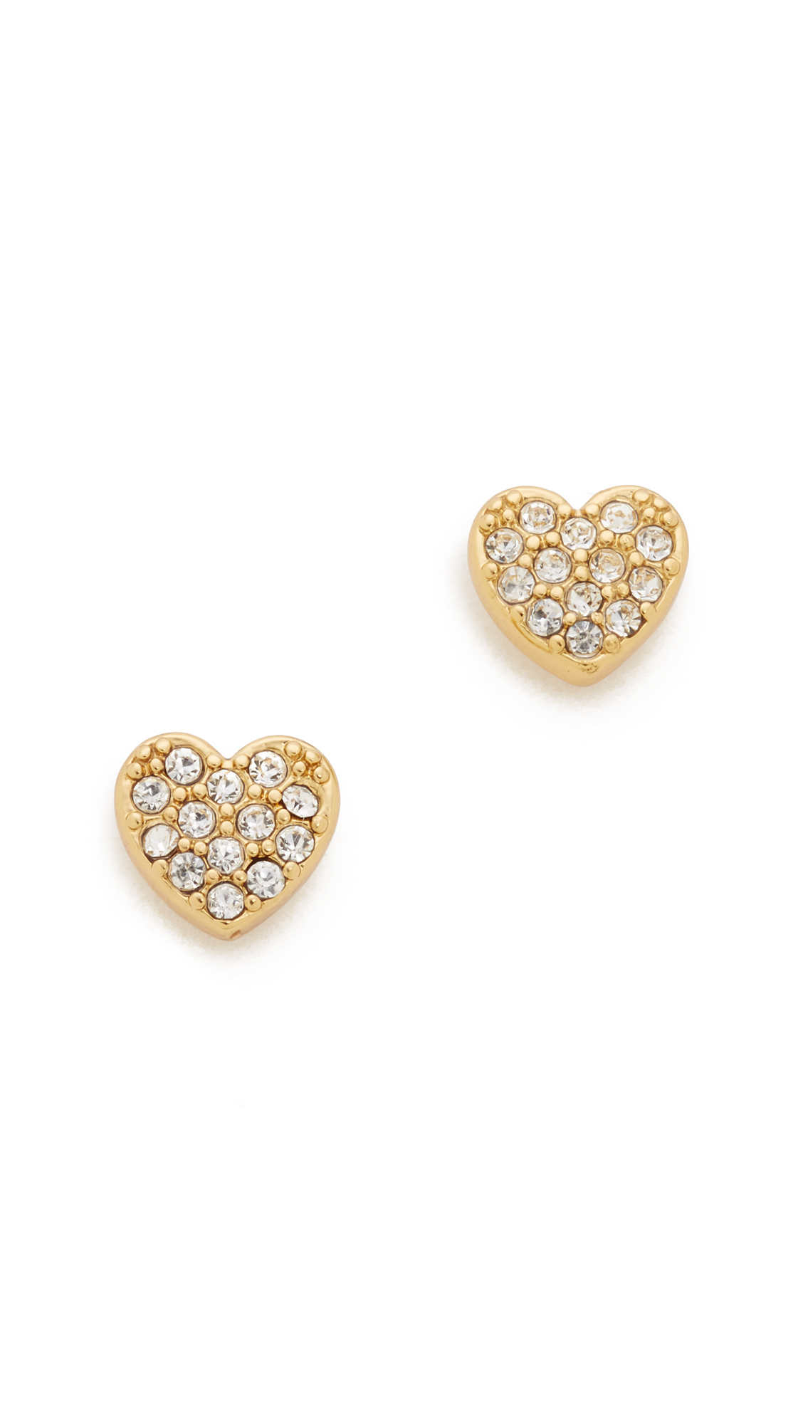 Lyst Kate Spade New York Love List Pave Heart Studs Earrings In Gallery