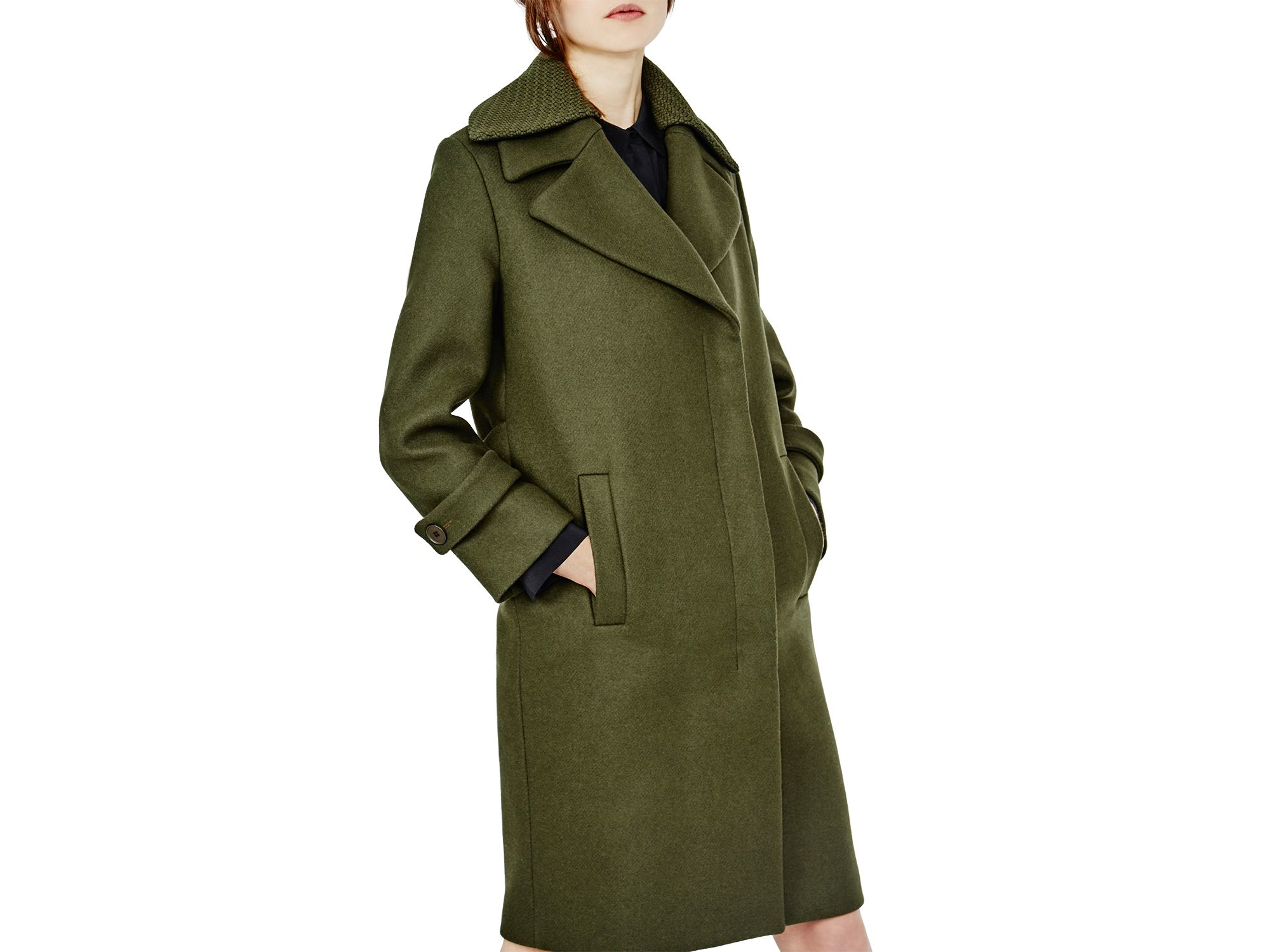 maje green coat