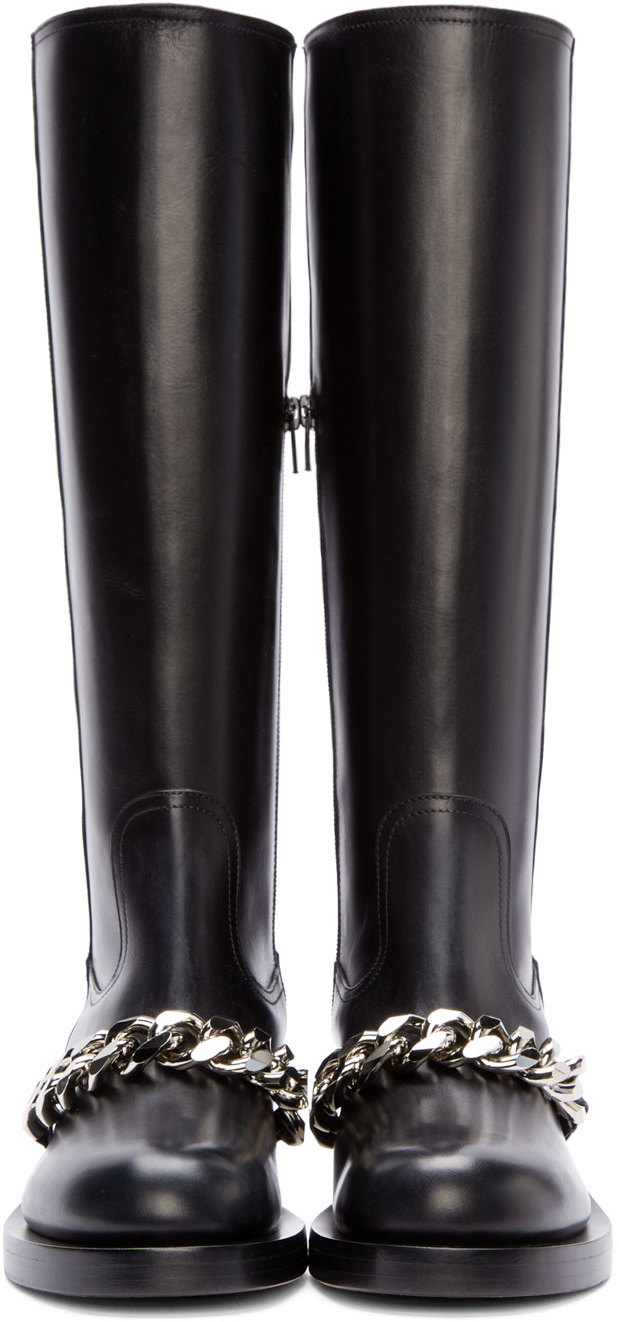 givenchy boots with chain