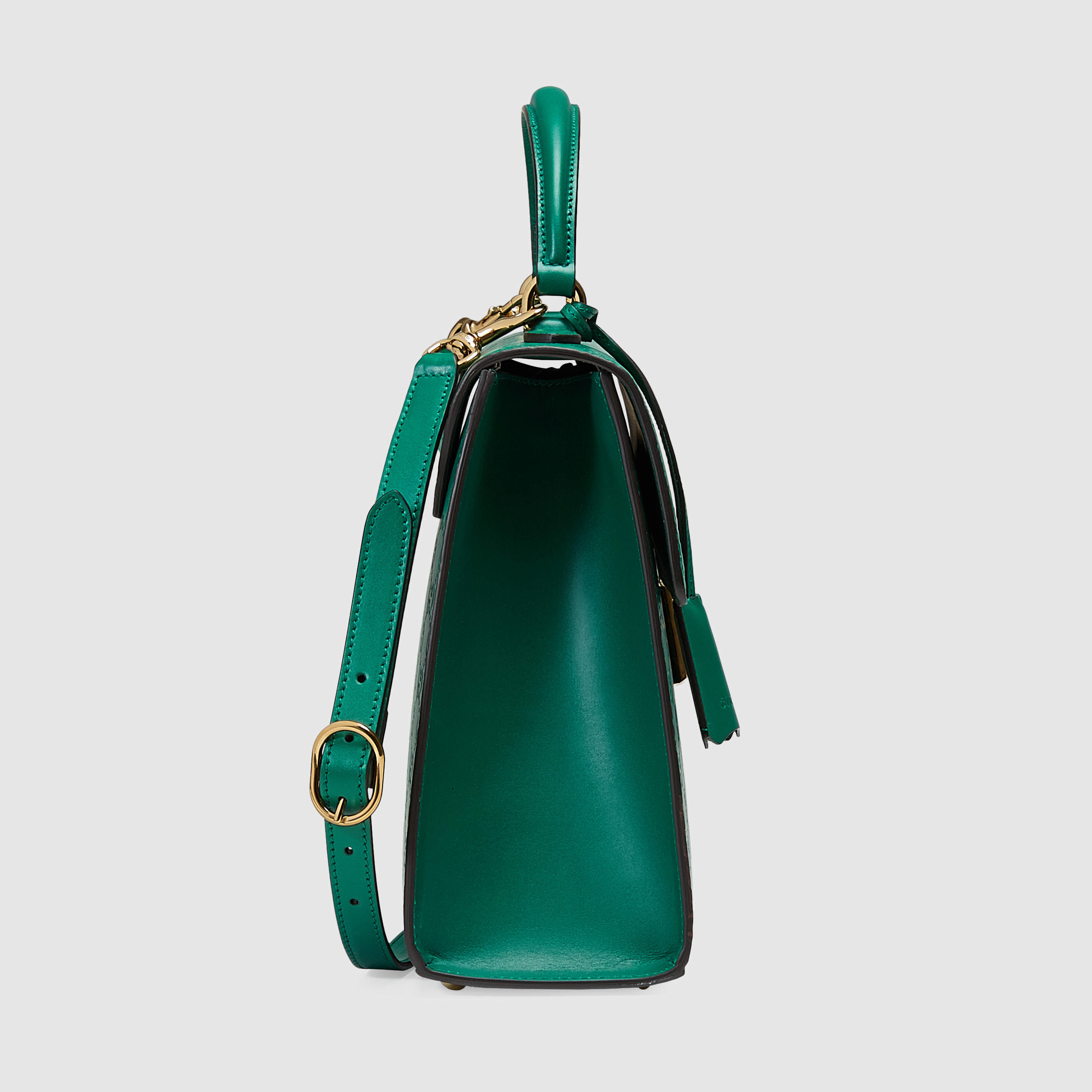 padlock small gucci signature top handle bag