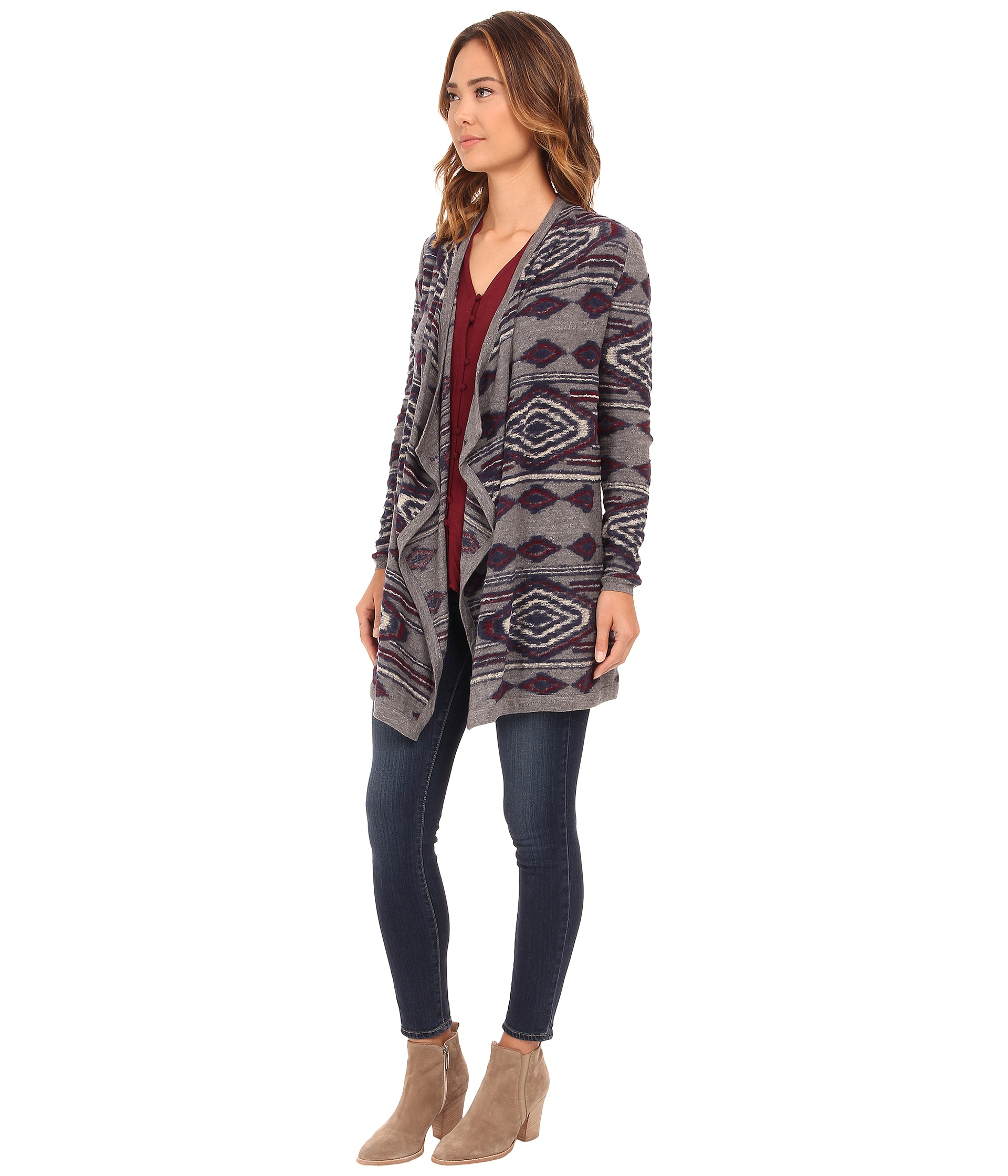 lucky brand aztec cardigan