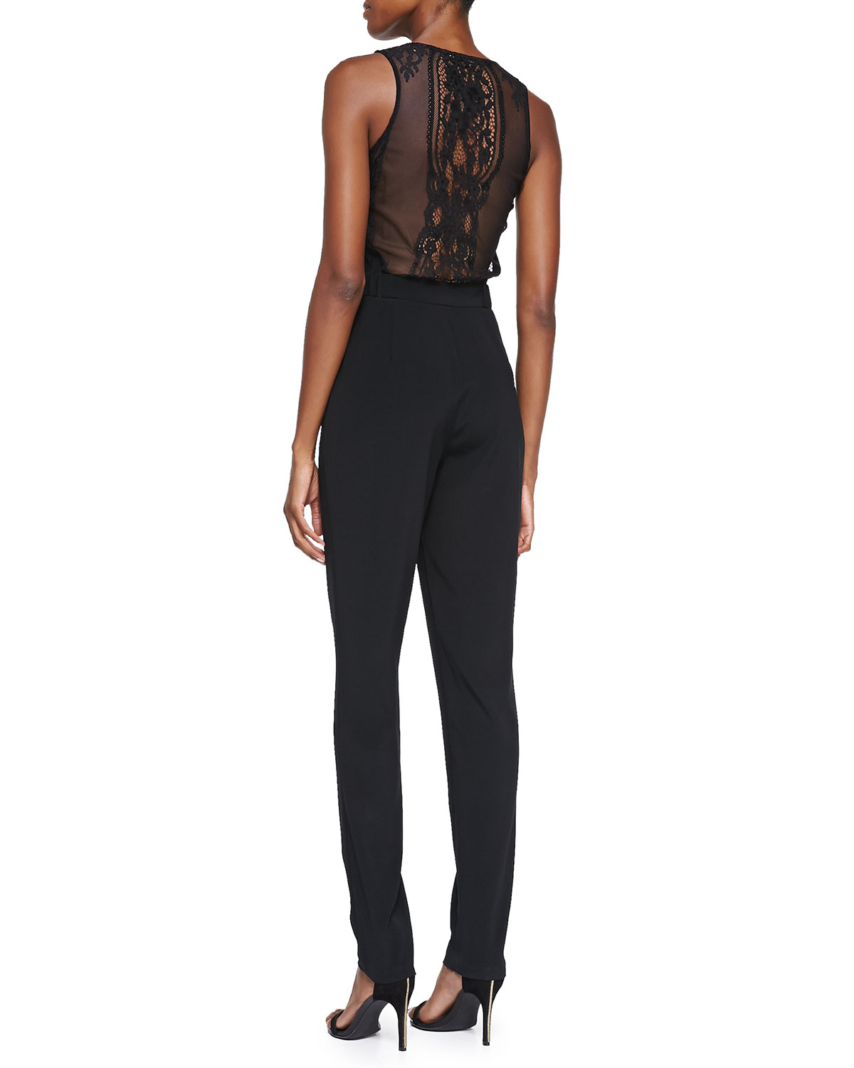 jumpsuit with lace back