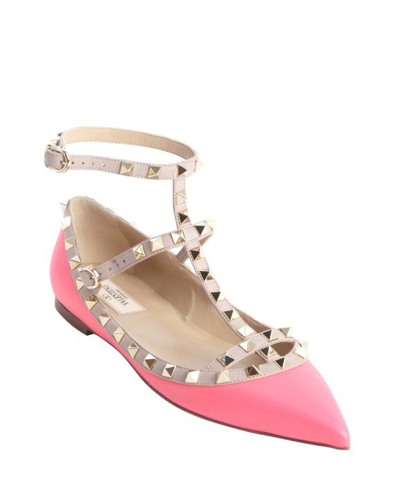 Valentino Crystal-Embellished Satin Sandals in Pink | Lyst