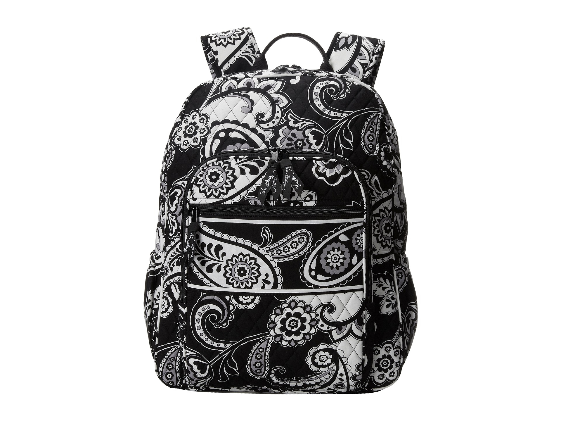 Black and white vera bradley backpack hotsell