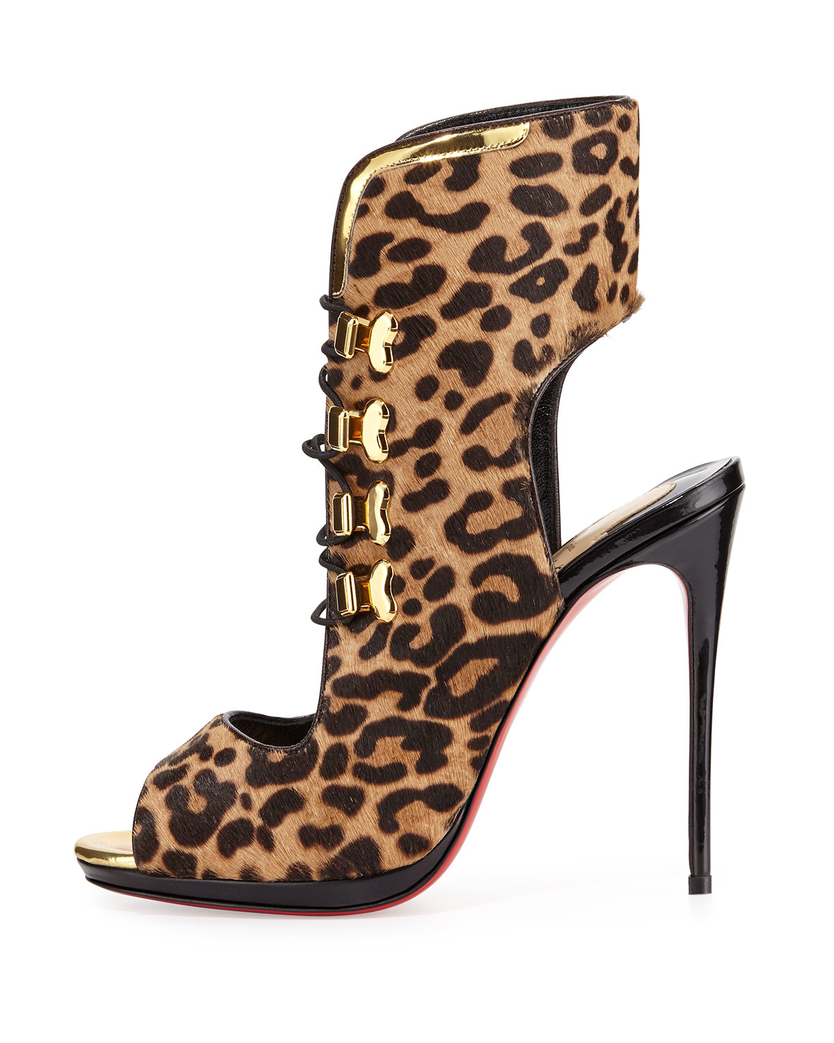 Christian louboutin Troubida Leopard-Print Calf-Hair Pumps in ...