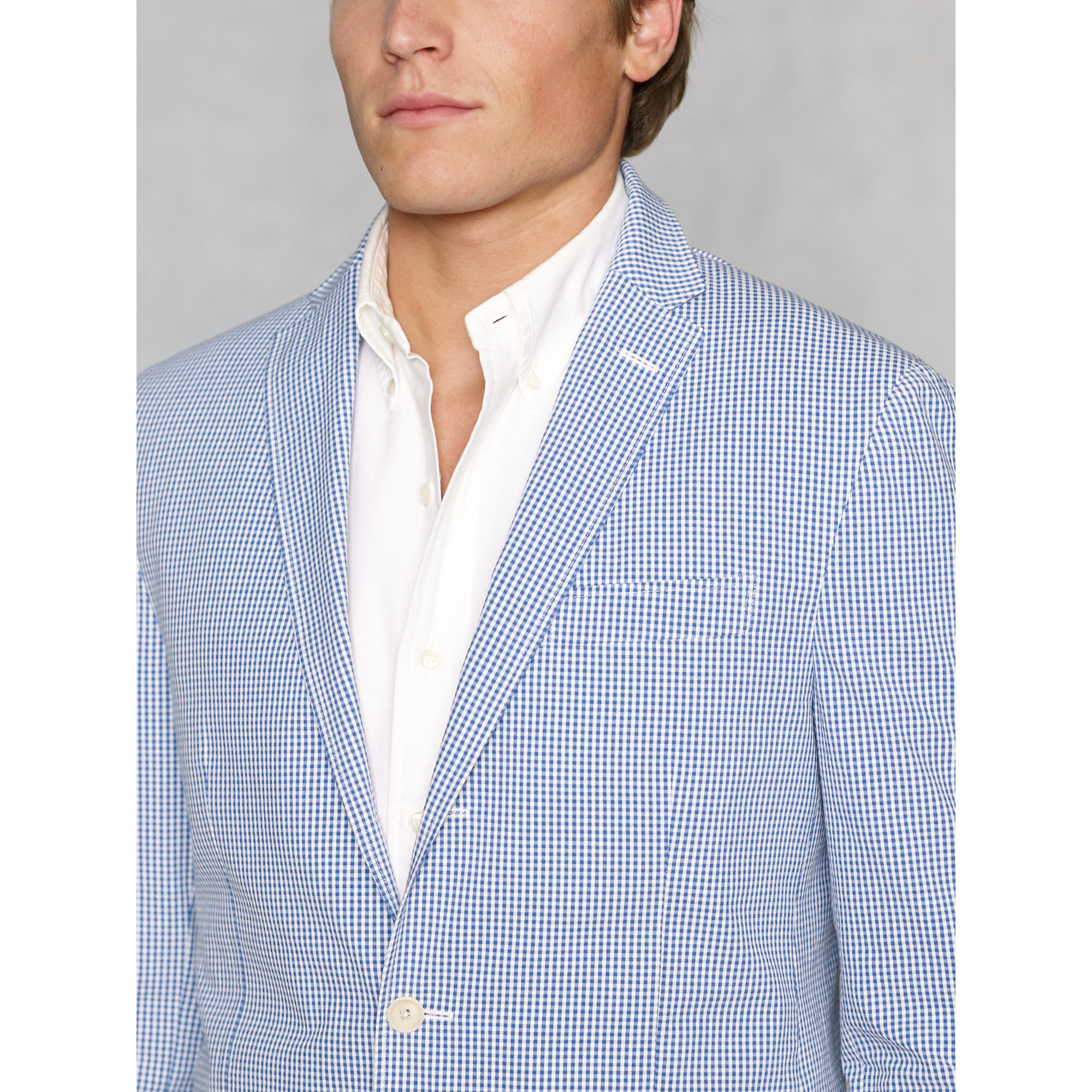 gingham sport coat