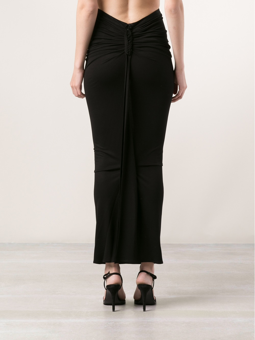 Givenchy Fitted Maxi Skirt in Black Lyst