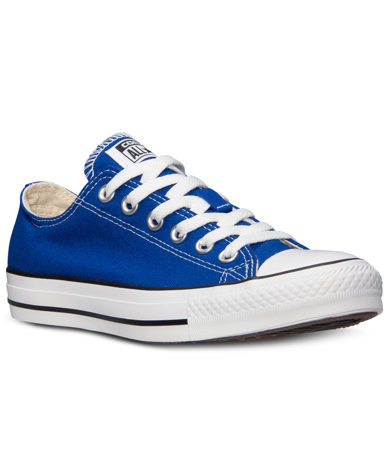 Converse Men'S Chuck Taylor Ox Casual Sneakers From Finish Line in Blue ...