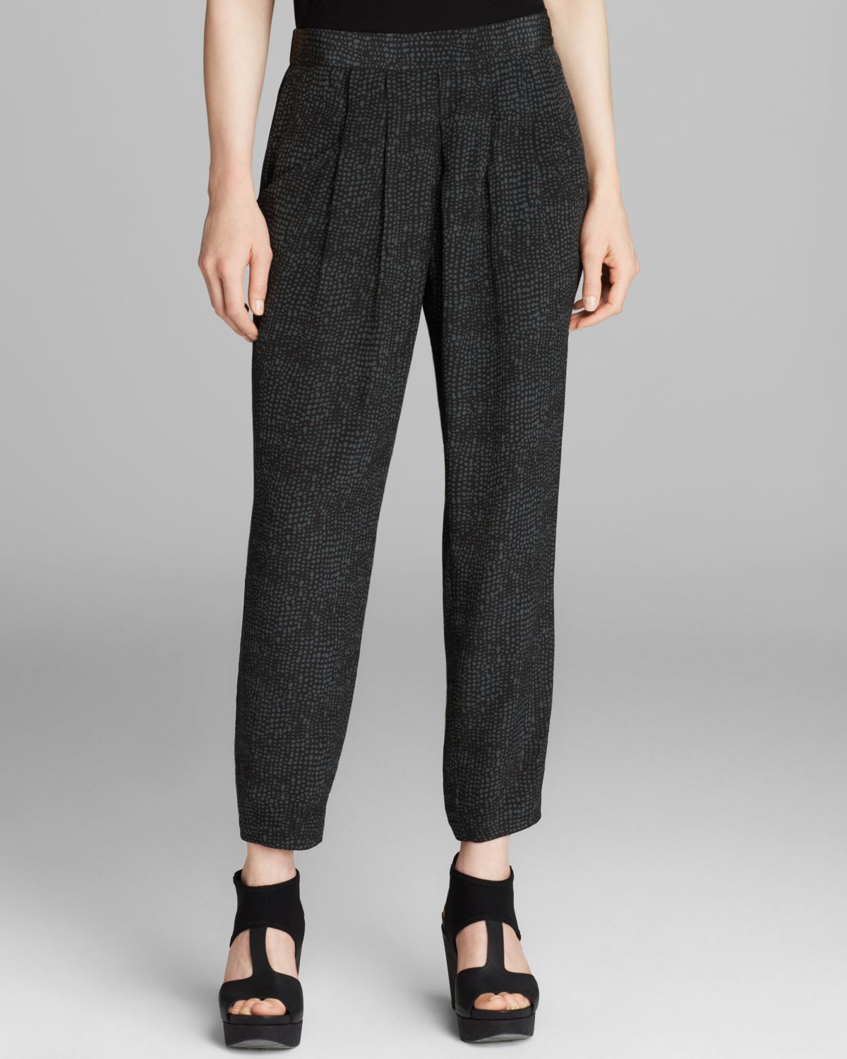 eileen fisher slouchy ankle joggers