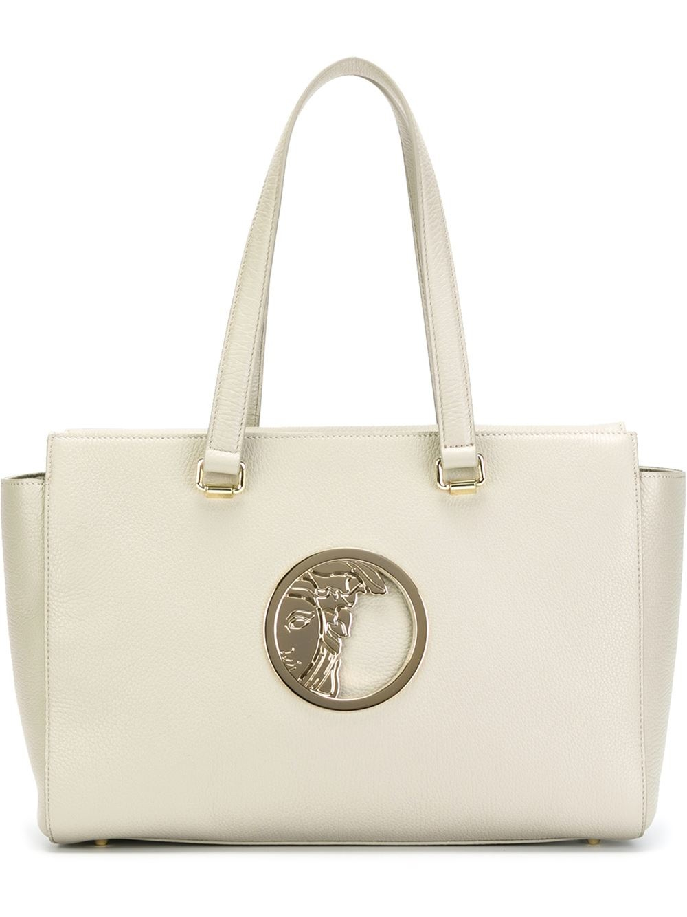 Versace Medusa Detail Shopping Tote in Gray (GREY) Lyst