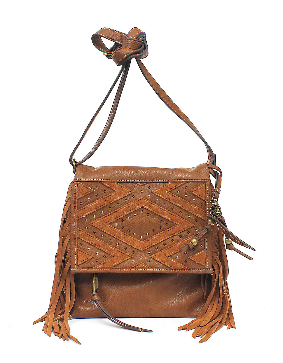 Jessica simpson Romy Faux Leather Crossbody Bag in Brown (Luggage) | Lyst