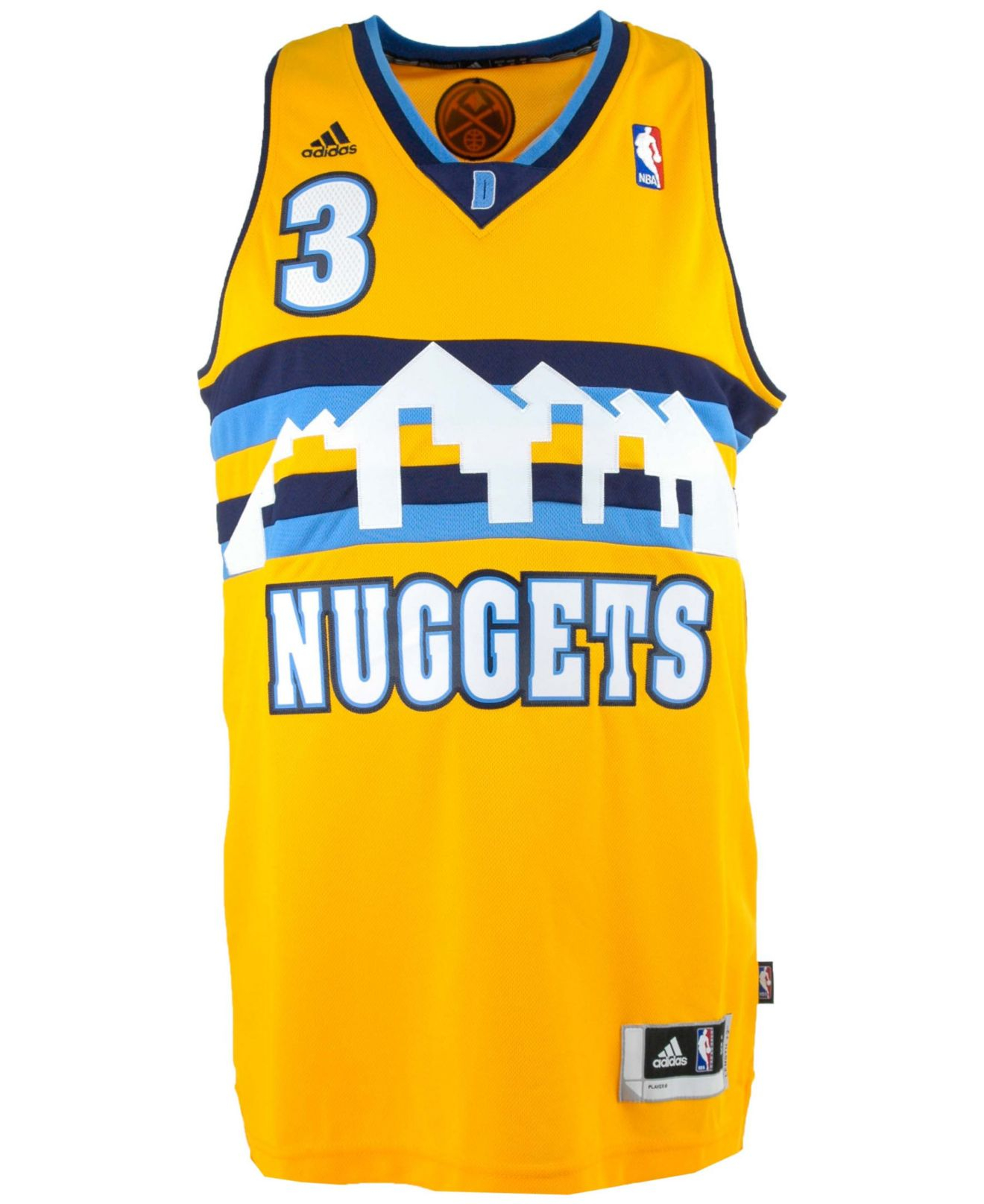 nuggets yellow jersey