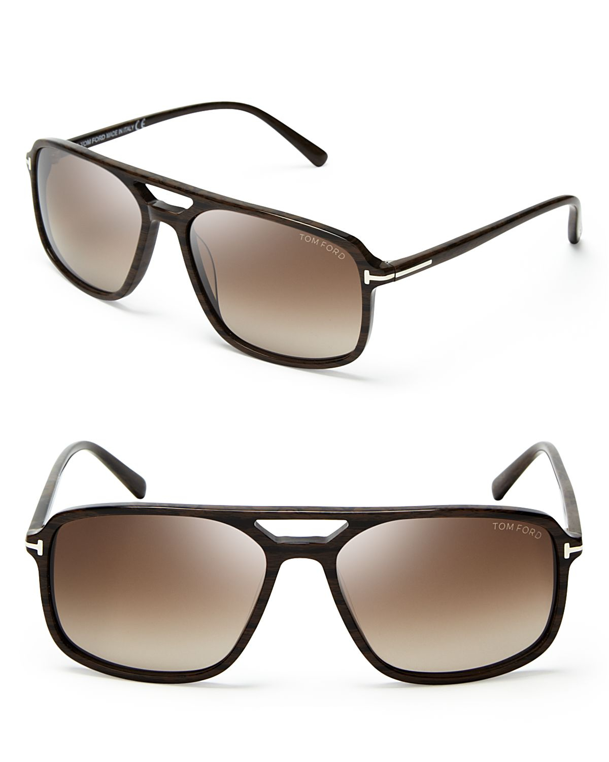 Tom Ford Terry Navigator Sunglasses in Brown for Men - Lyst