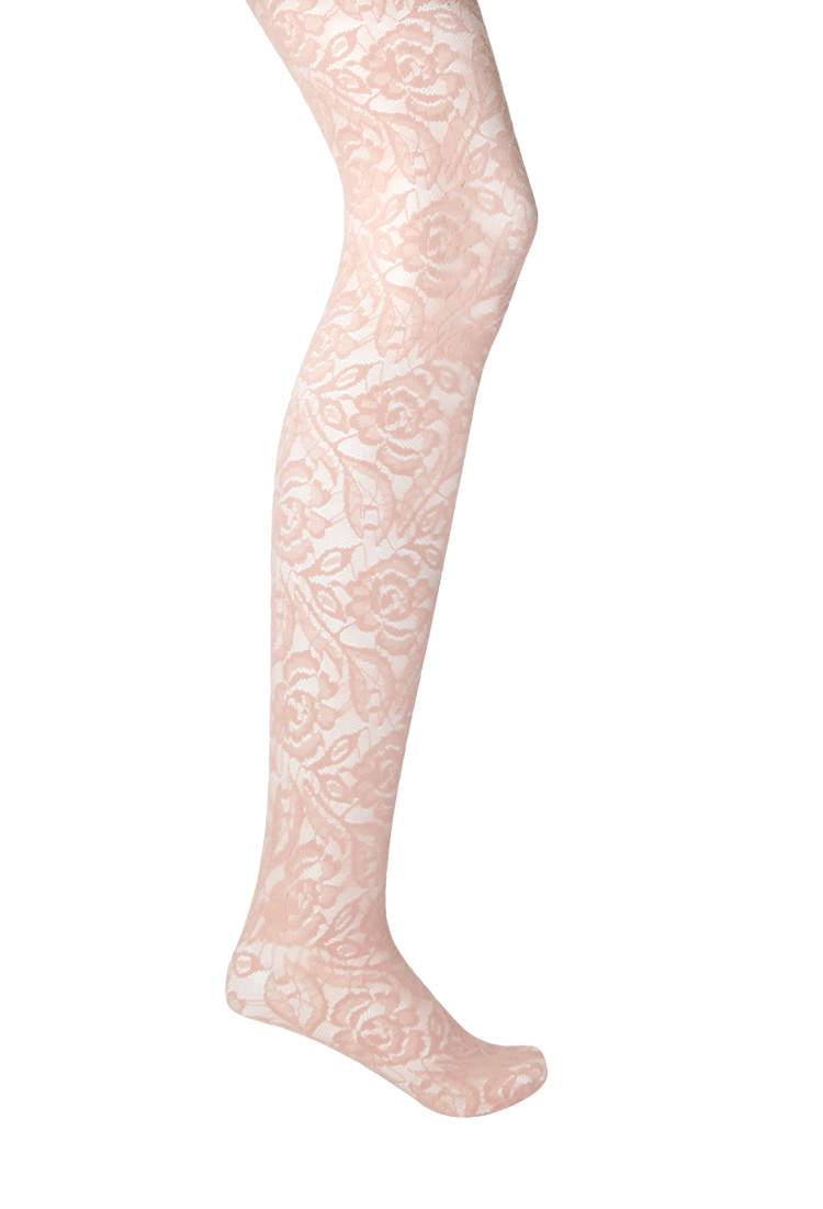 flower lace tights