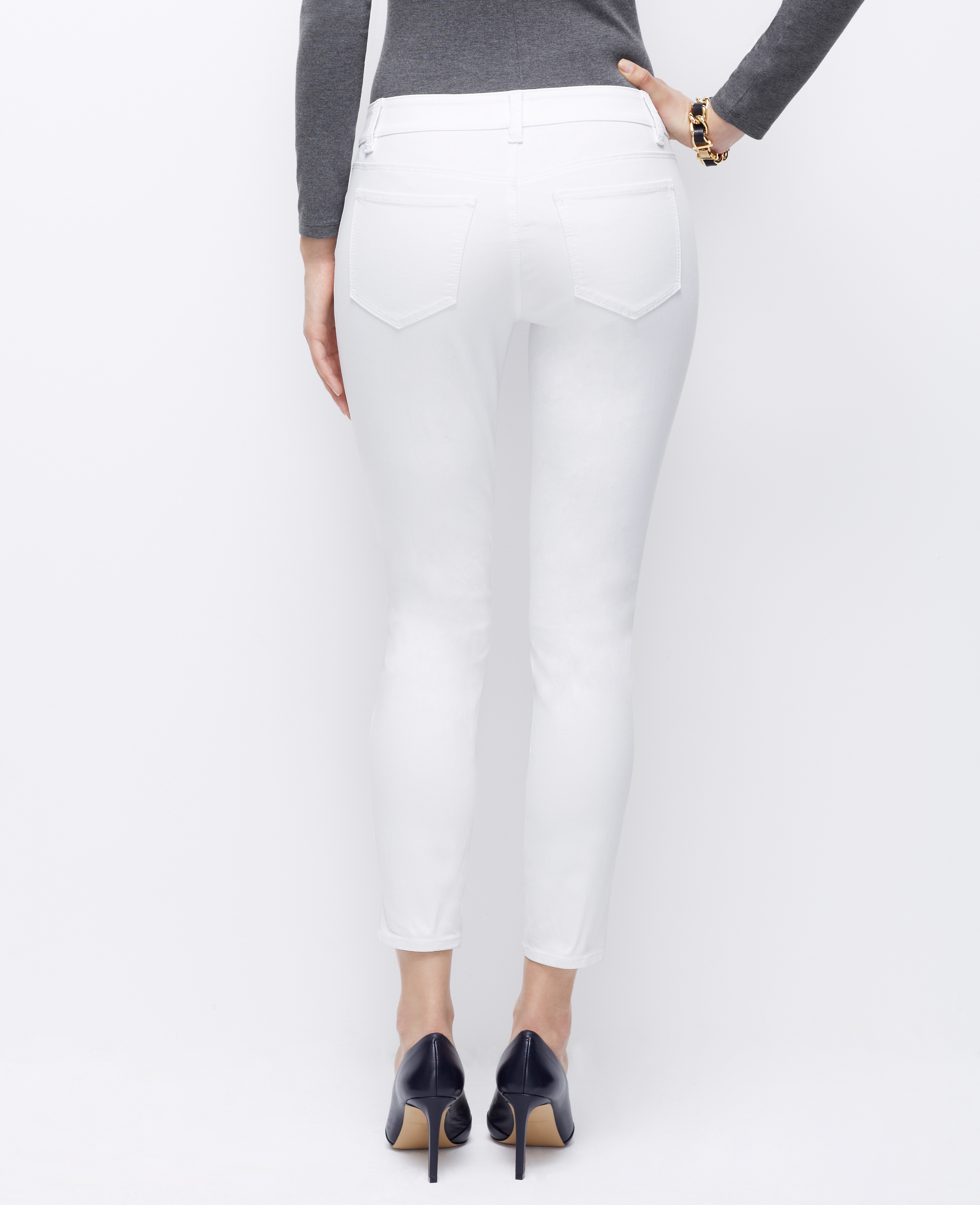 ann taylor white jeans