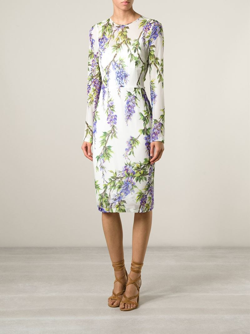 ワンピース DOLCE & GABBANA Woman Dress Wisteria FXV08TJCVZM B0143 DOLCE&GABBANA（ドルチェアンドガッバーナ）の「Dolce & Gabbana