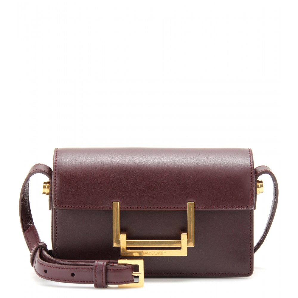 Saint Laurent Lulu Small Leather Shoulder Bag in Brown - Lyst