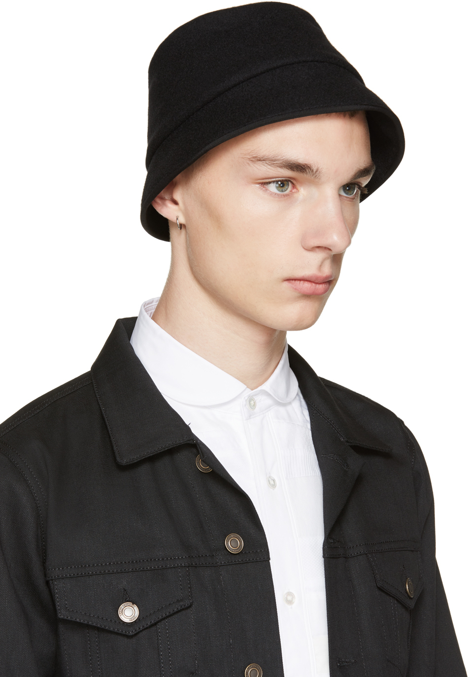 Lyst - Junya Watanabe Black Wool Hat in Black for Men