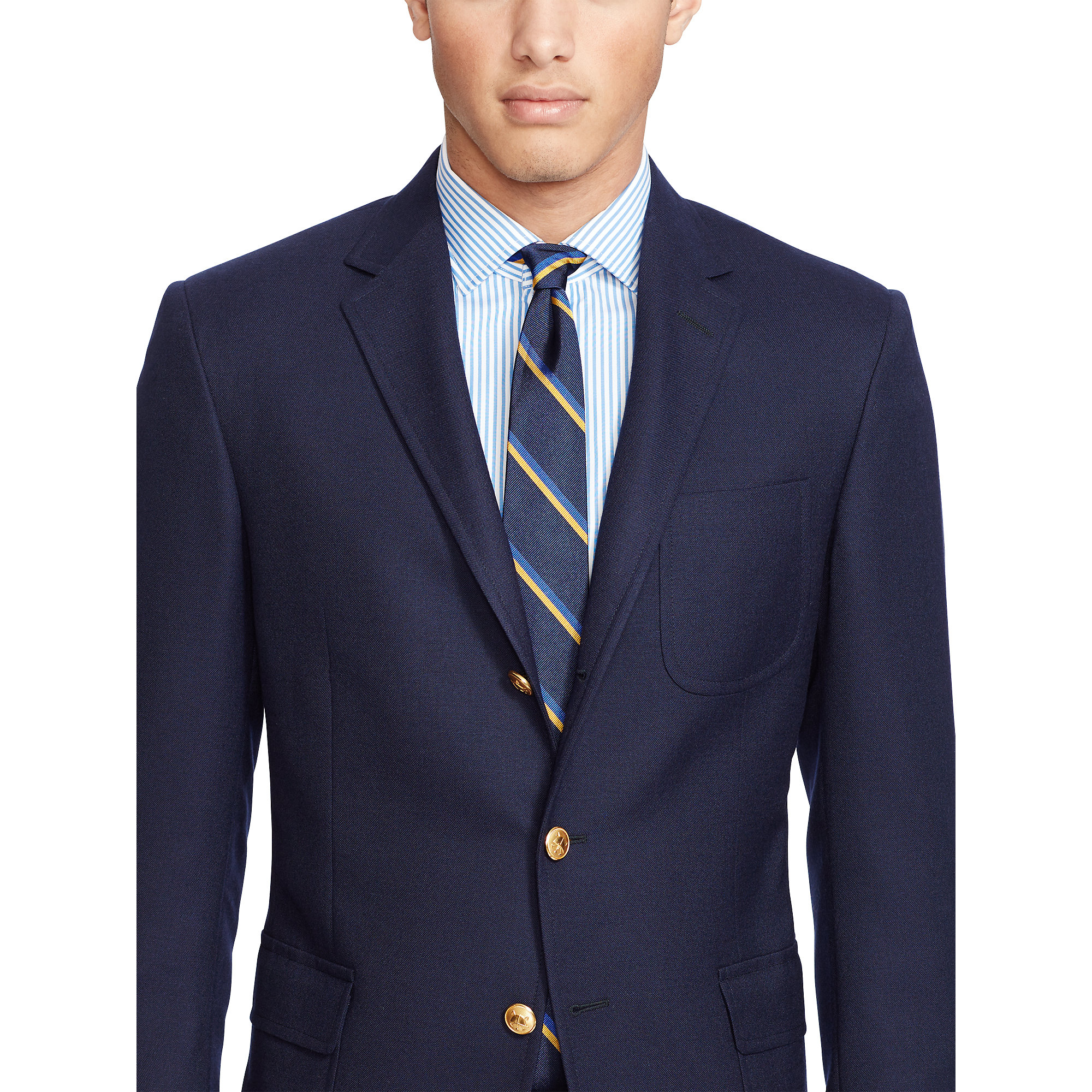 Polo Ralph Lauren Polo Wool Hopsack Sport Coat in Navy (Blue) for Men - Lyst