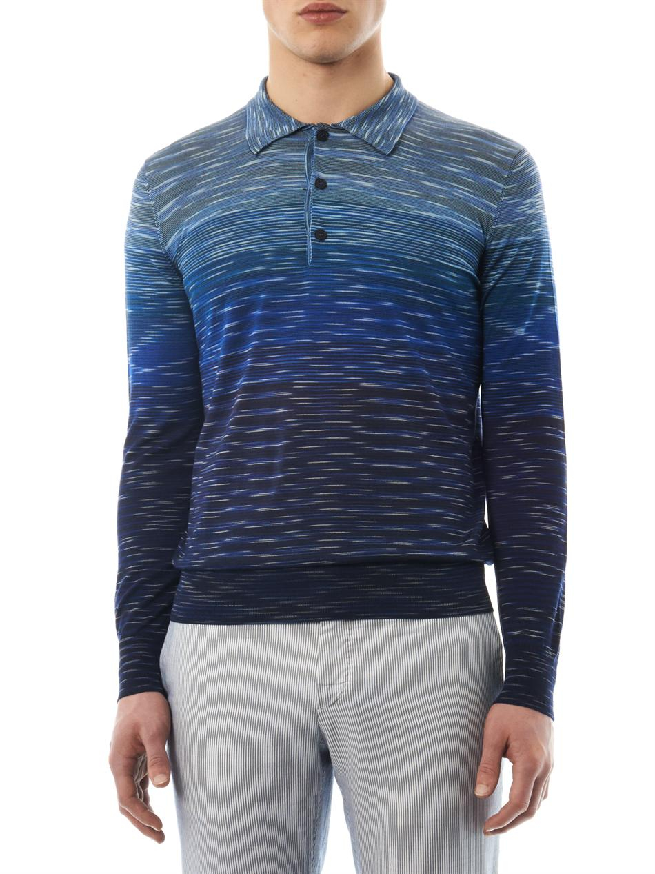 missoni long sleeve polo