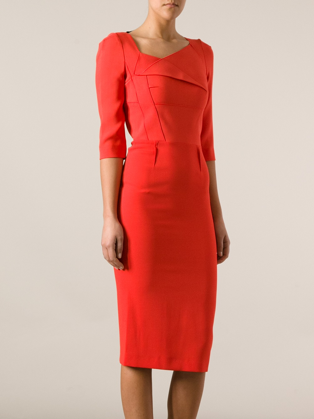 Lyst - Roland Mouret Sirius Dress in Red
