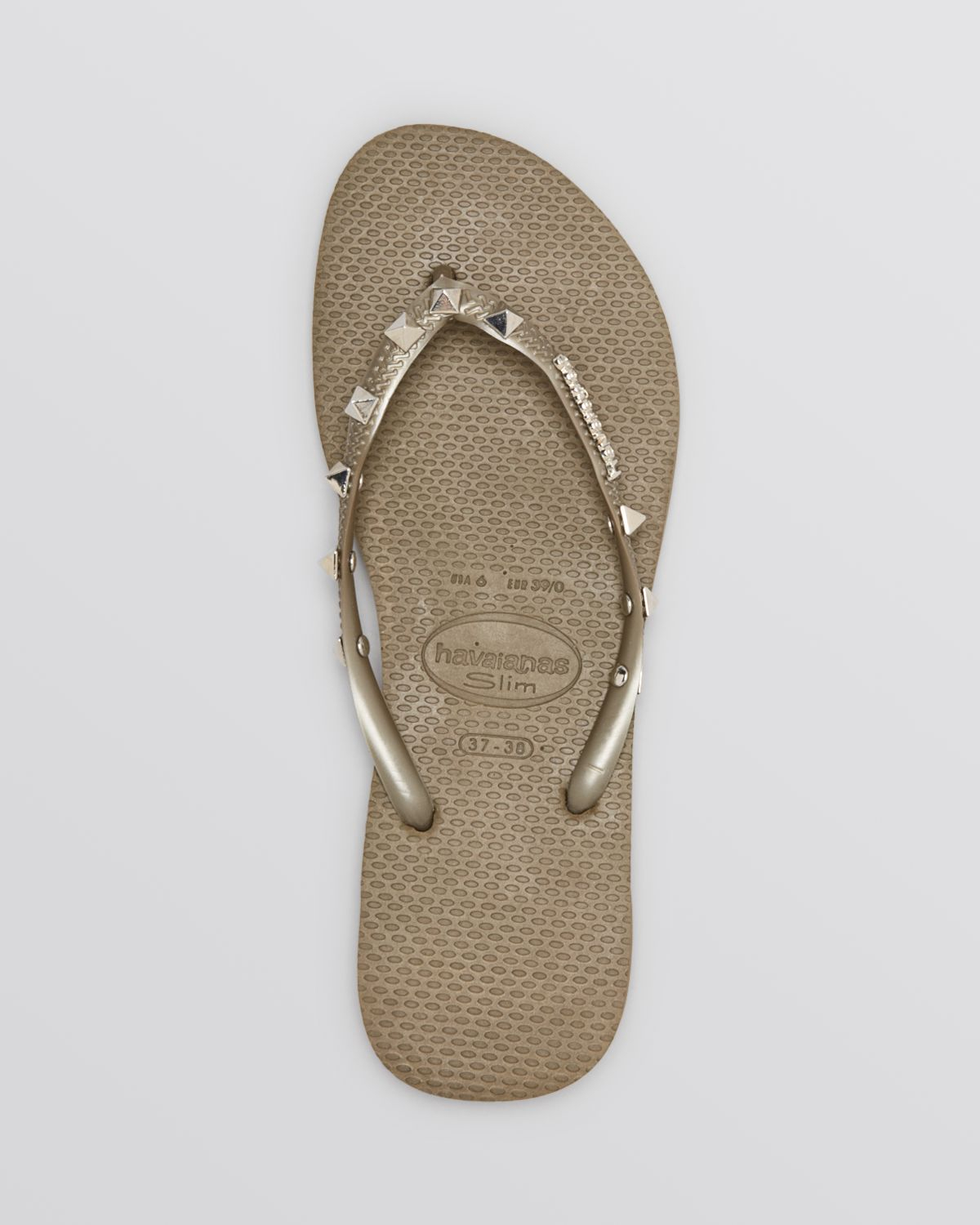 khaki flip flops