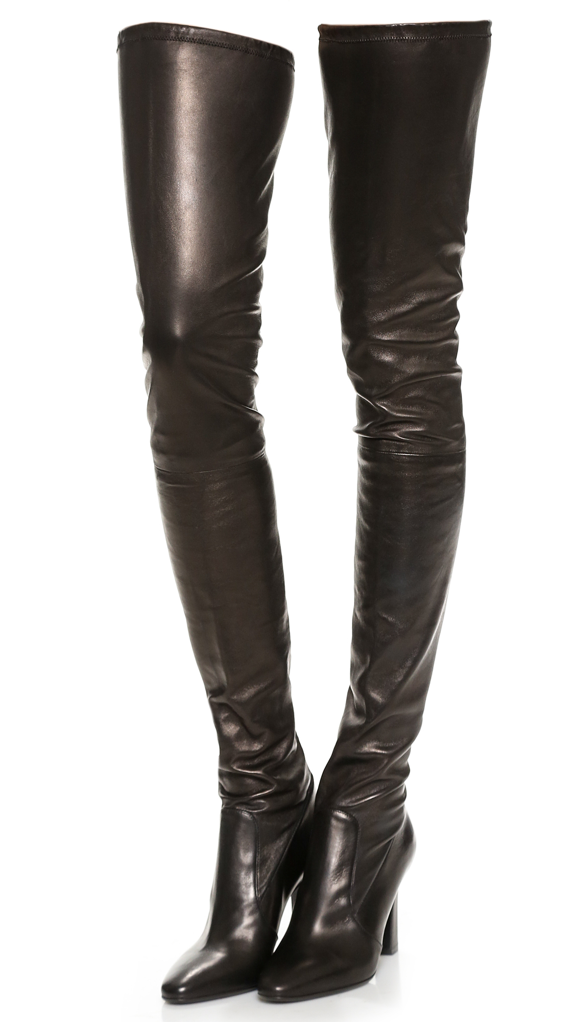 Tamara Mellon Leather Erotic Dream Boots in Black - Lyst