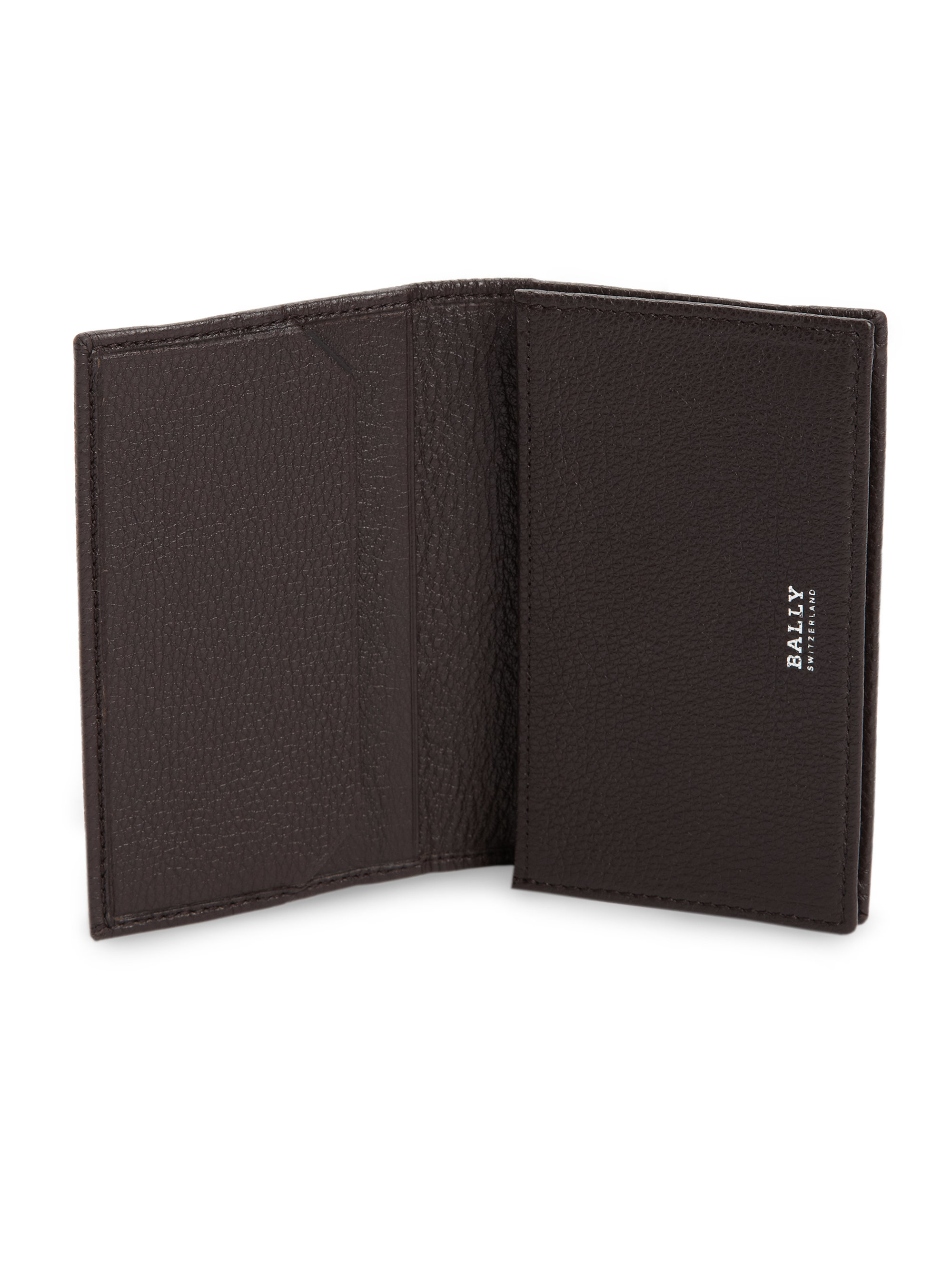 Bally Leather Bifold Wallet in Chocolate (Brown) for Men - Lyst