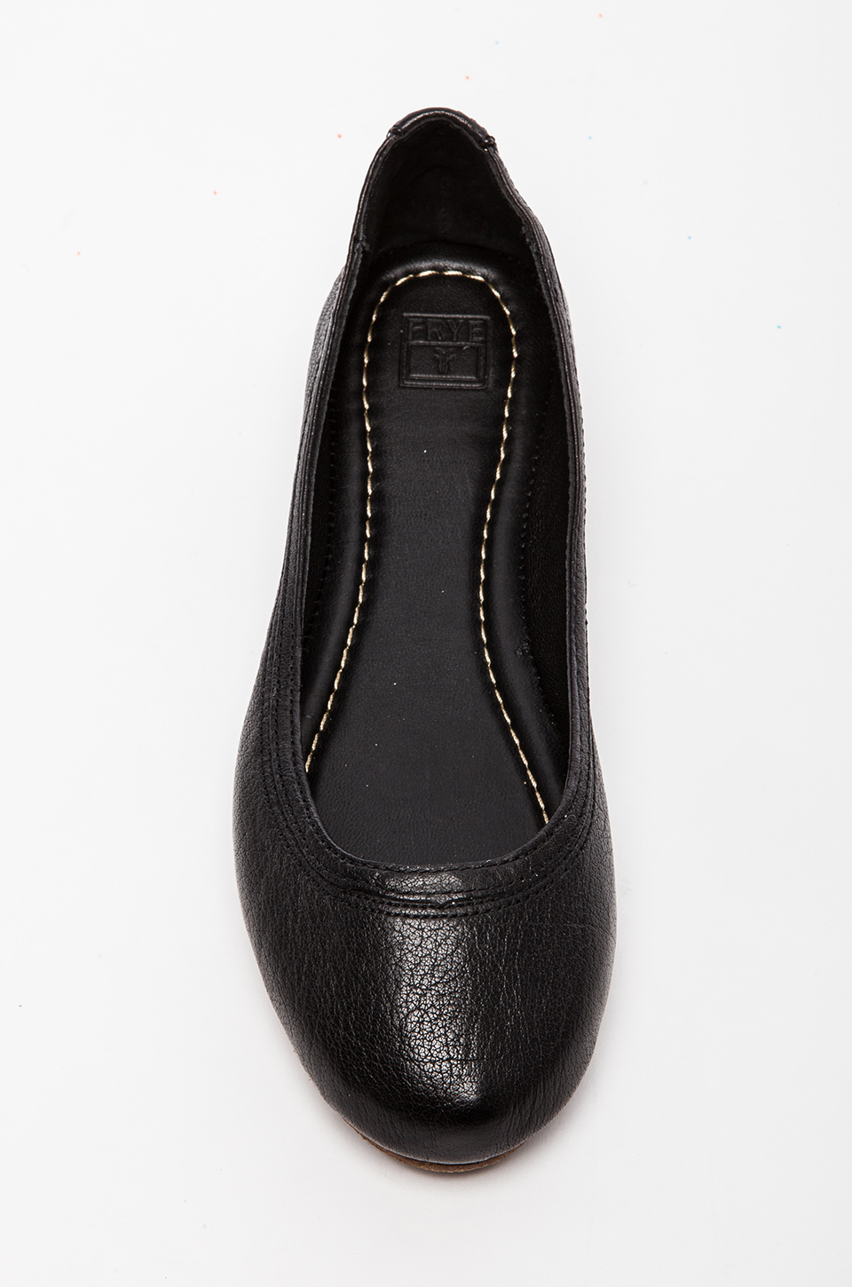 frye carson ballet flat black