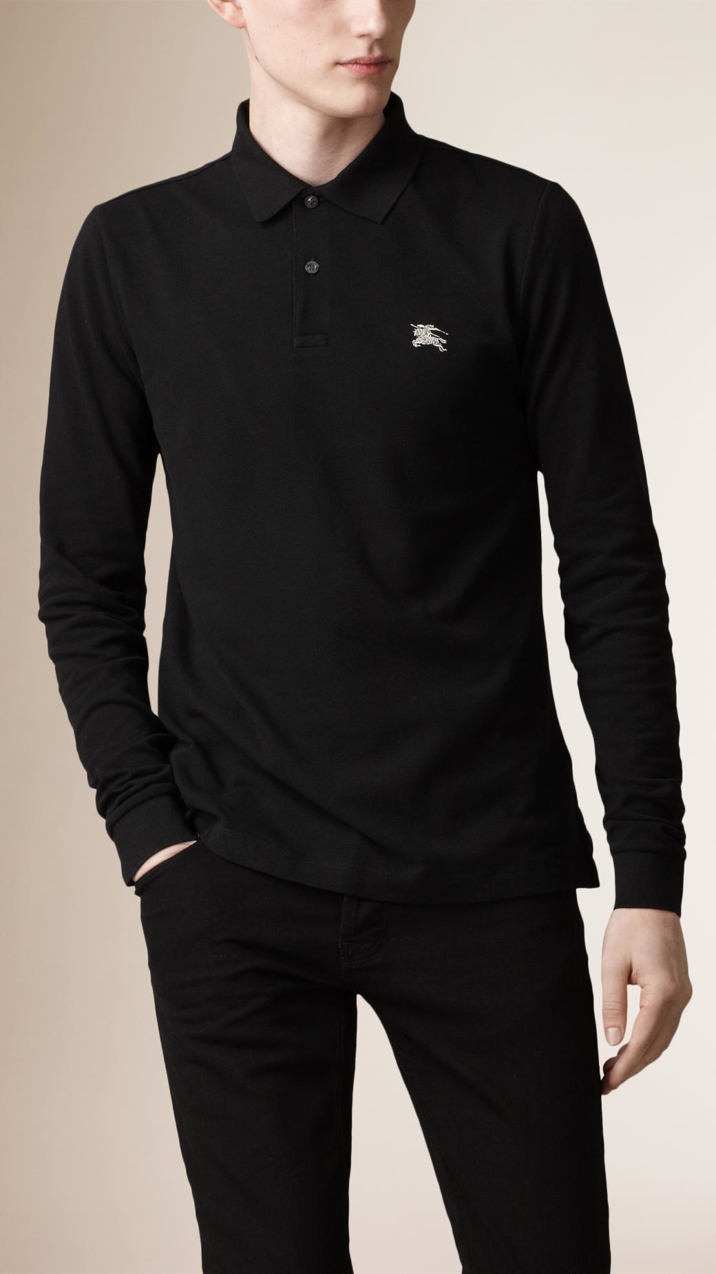 Burberry black long sleeve Clearance