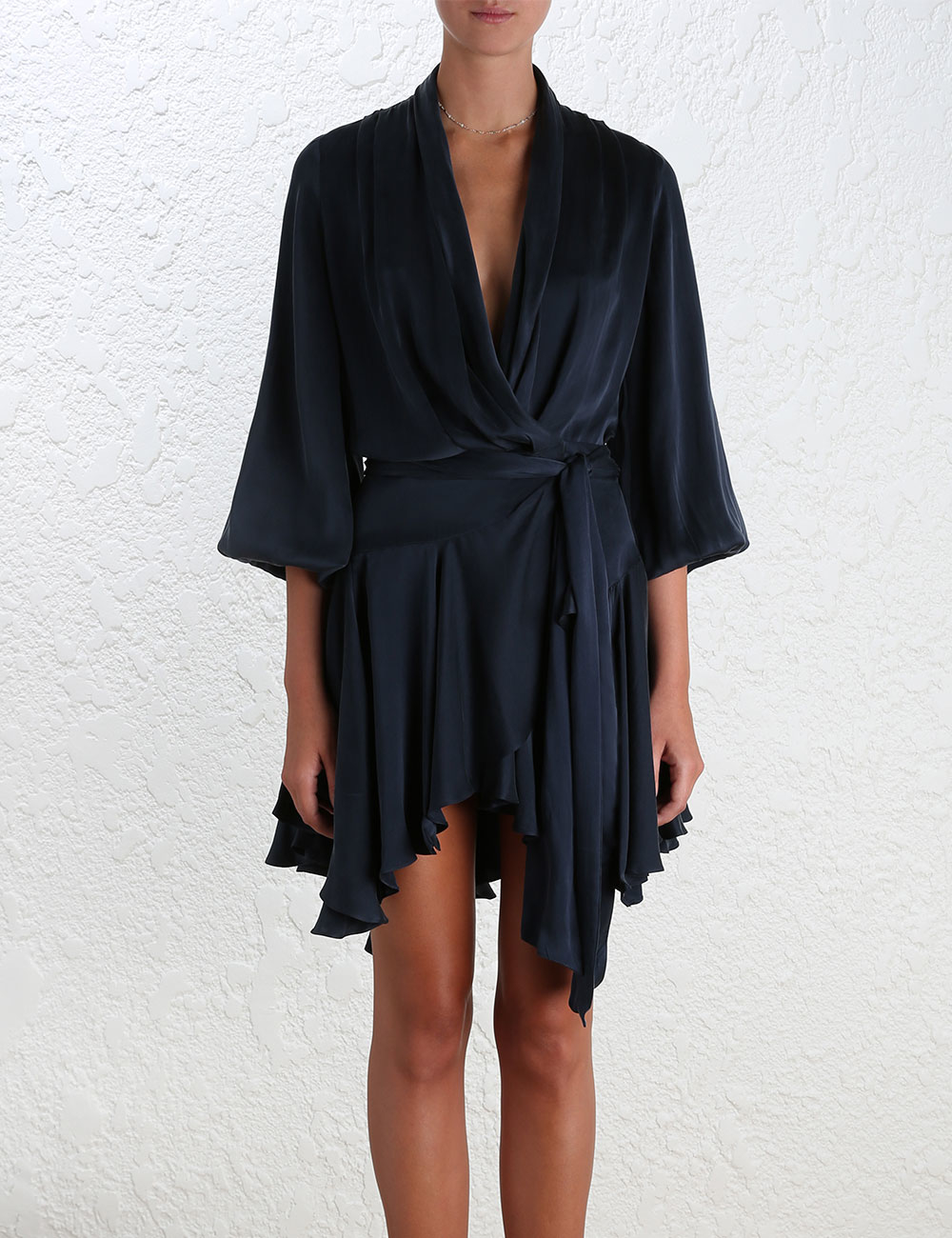 zimmermann sueded robe dress