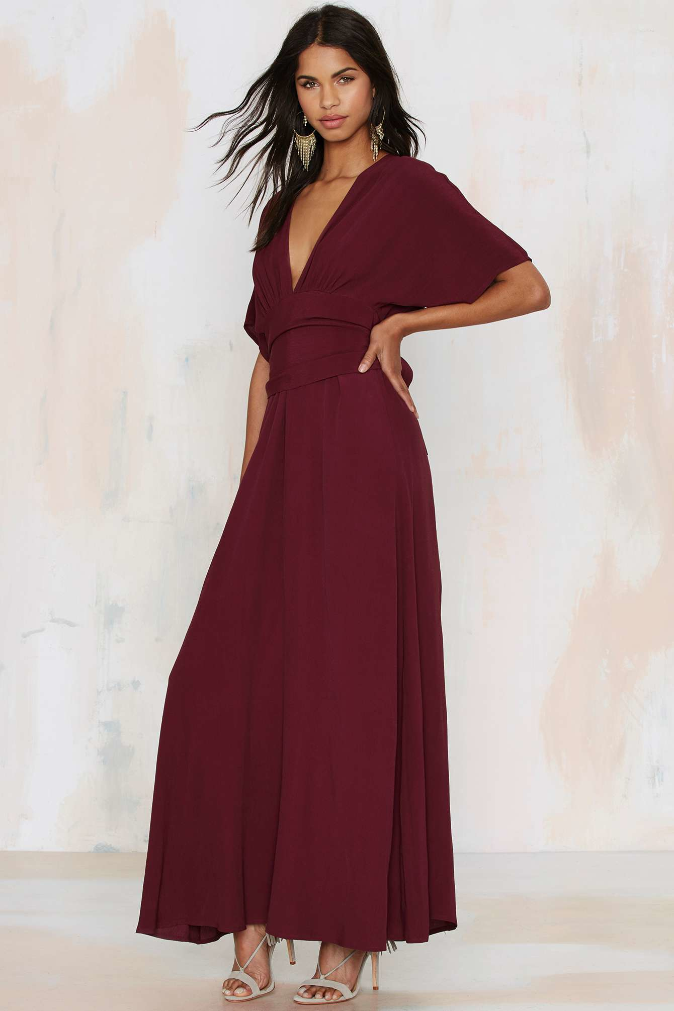 nasty gal square with me maxi dress