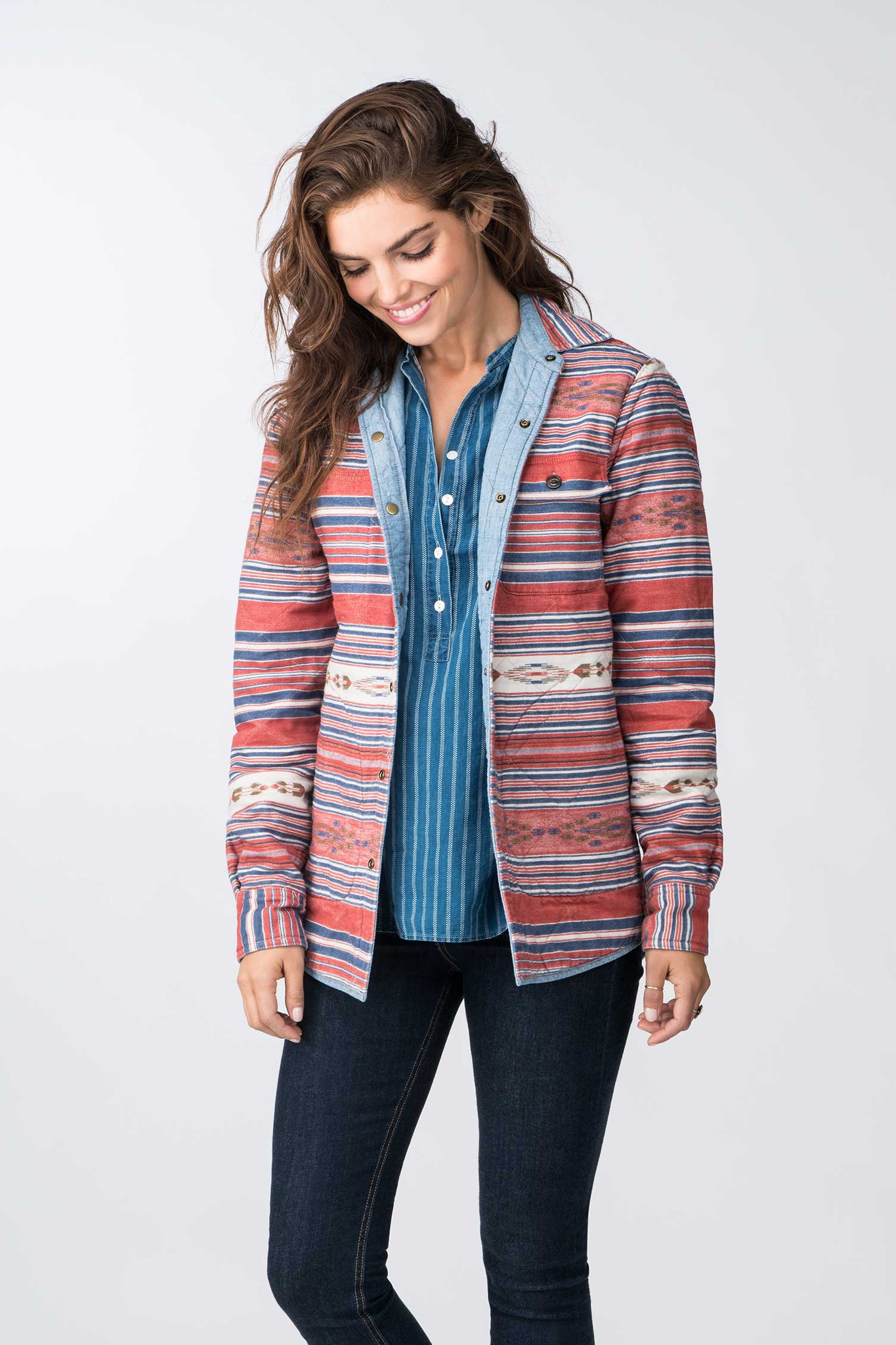 Faherty Brand Cotton Bondi Quilted Reversible Jacket in Blue Lyst