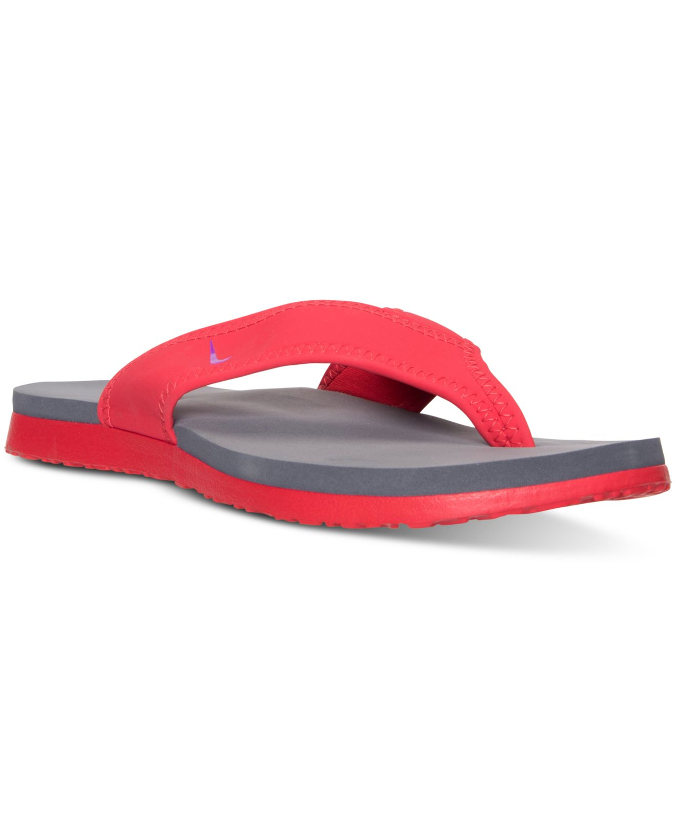 Nike Synthetic Men's Celso Plus Thong Sandals From Finish Line in Red ...