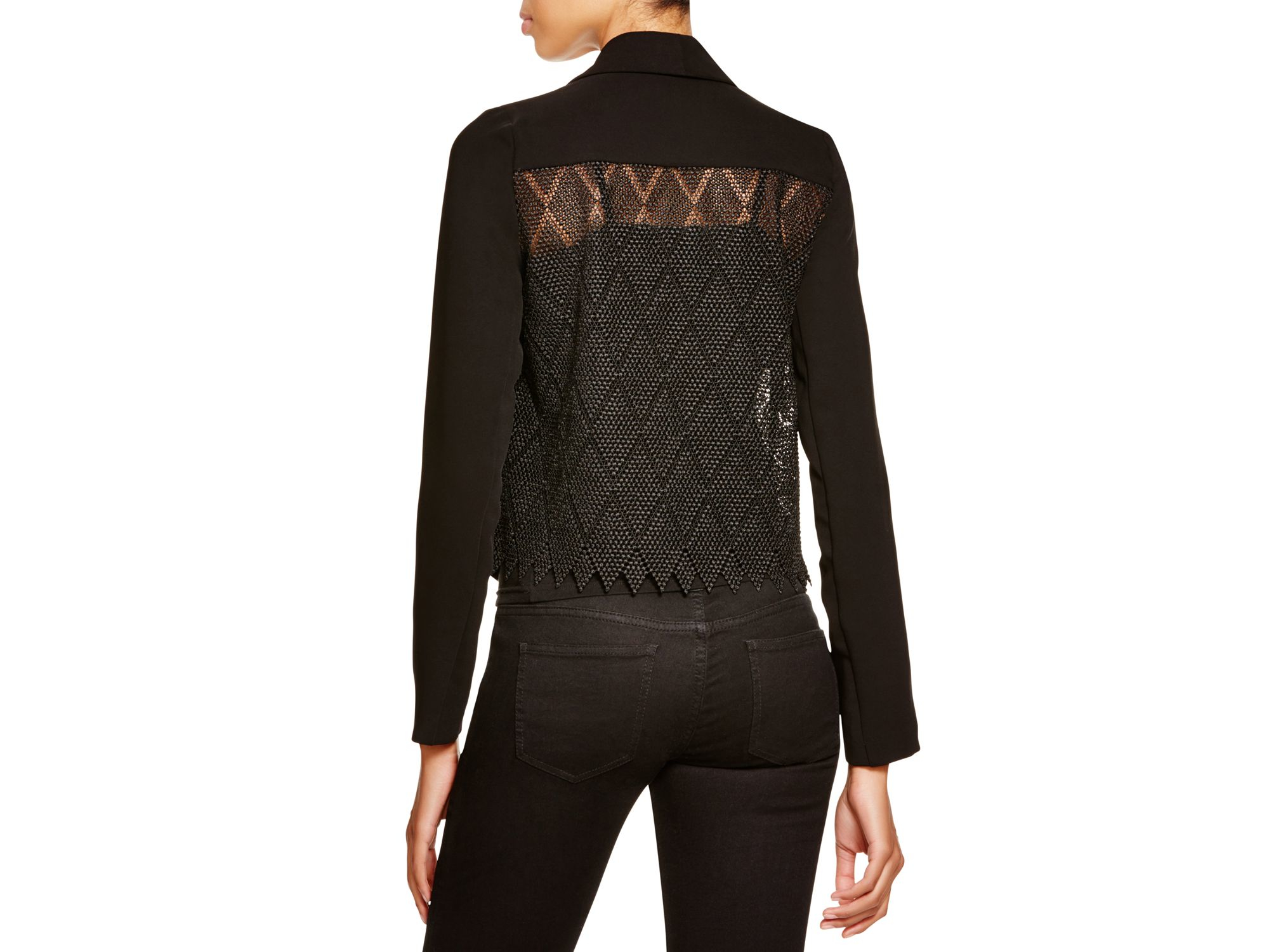 lace back jacket