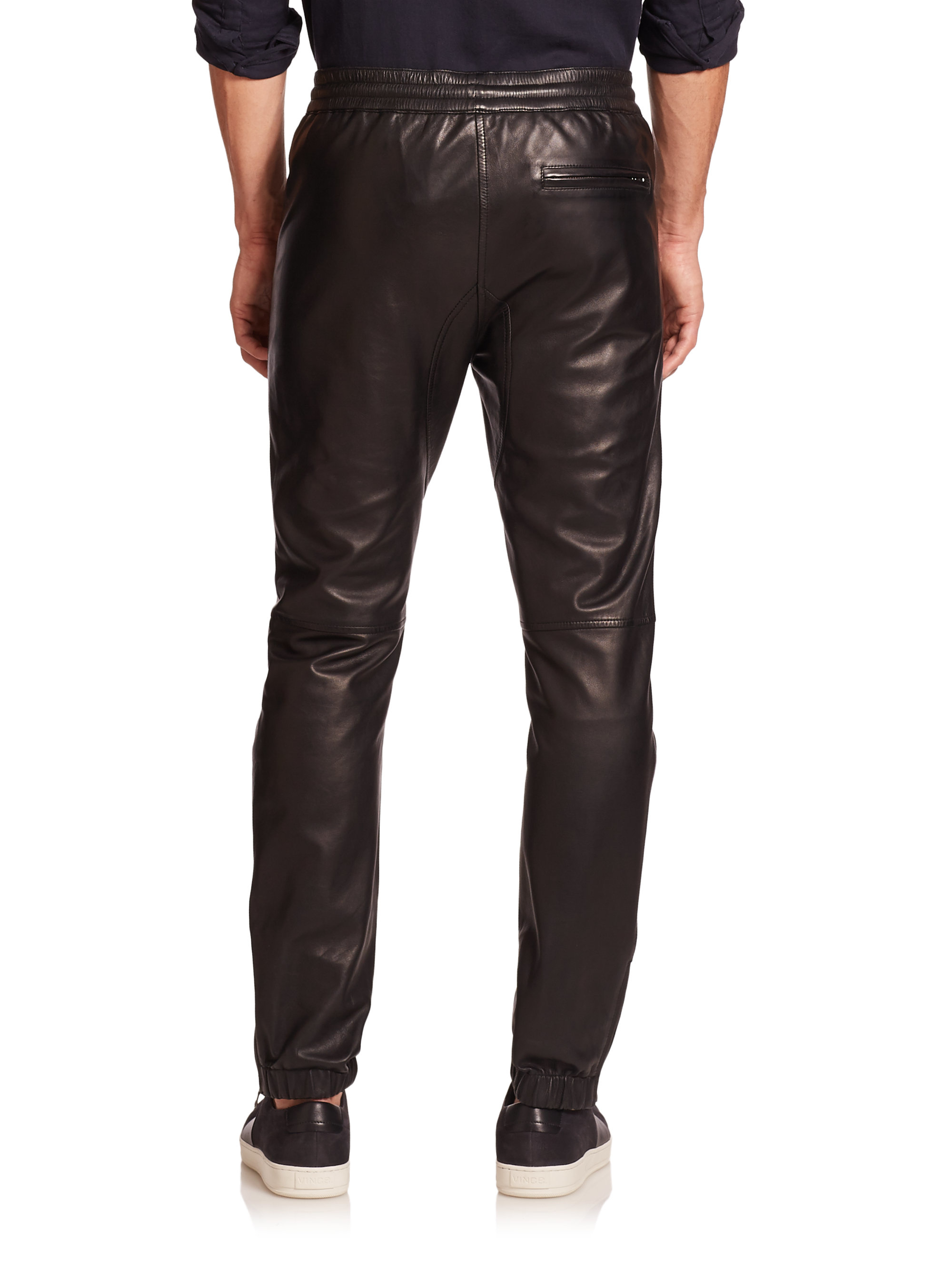 george men's canvas moto jogger pants