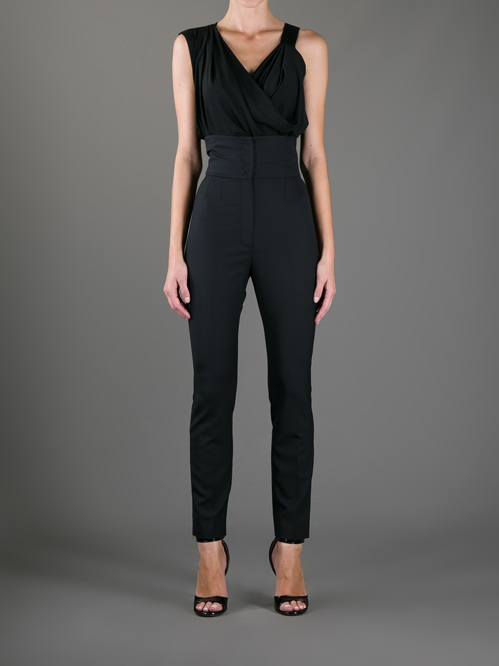 Dolce & Gabbana High Waisted Trousers in Black | Lyst
