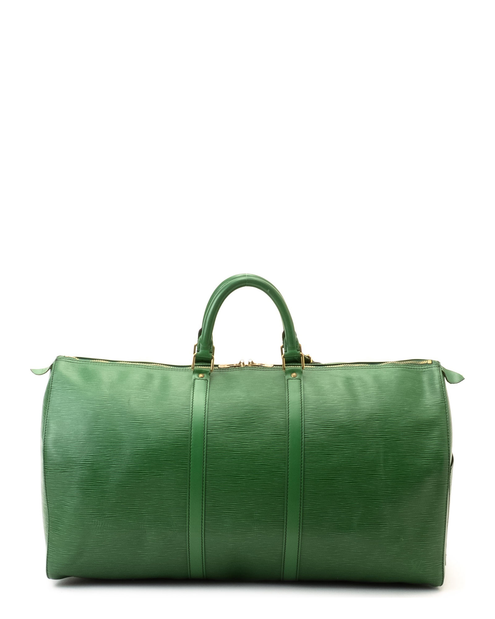 Louis Vuitton Leather Green Travel Bag - Vintage - Lyst