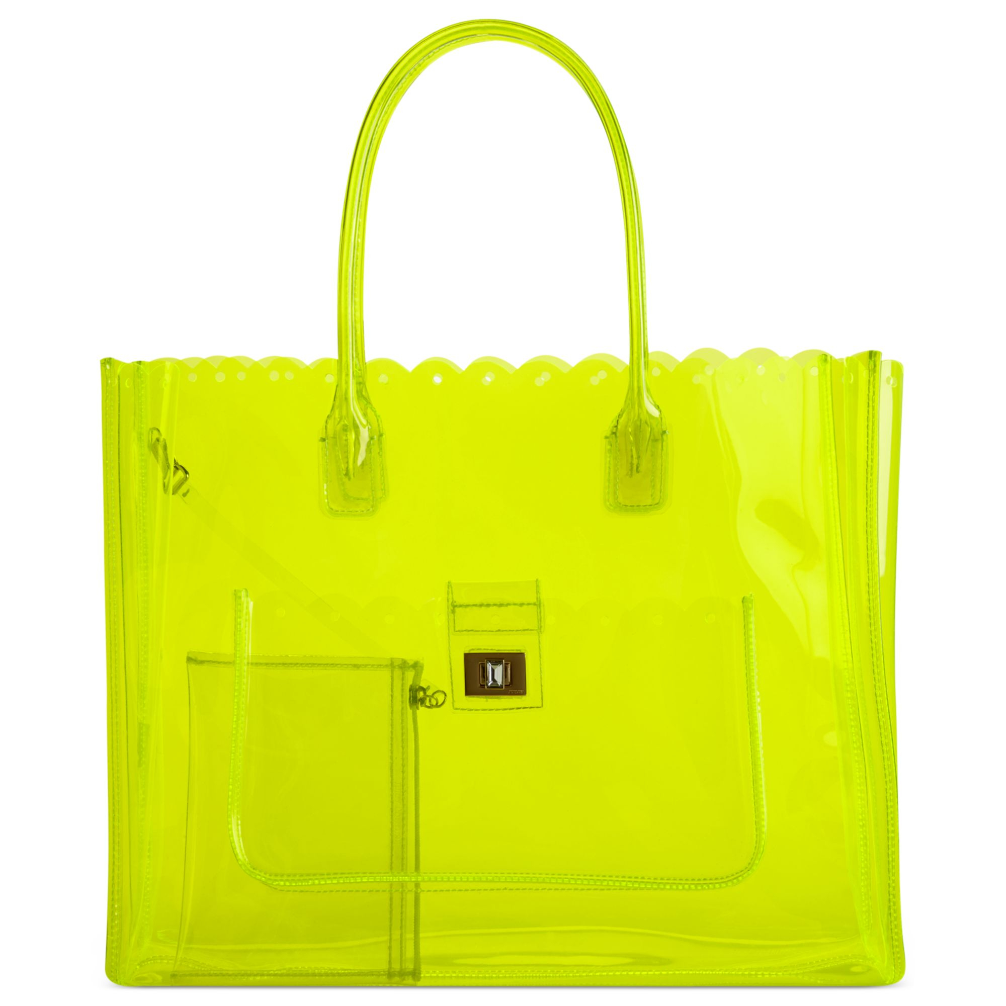 Juicy Couture Silverlake Clear Beach Tote in Yellow | Lyst
