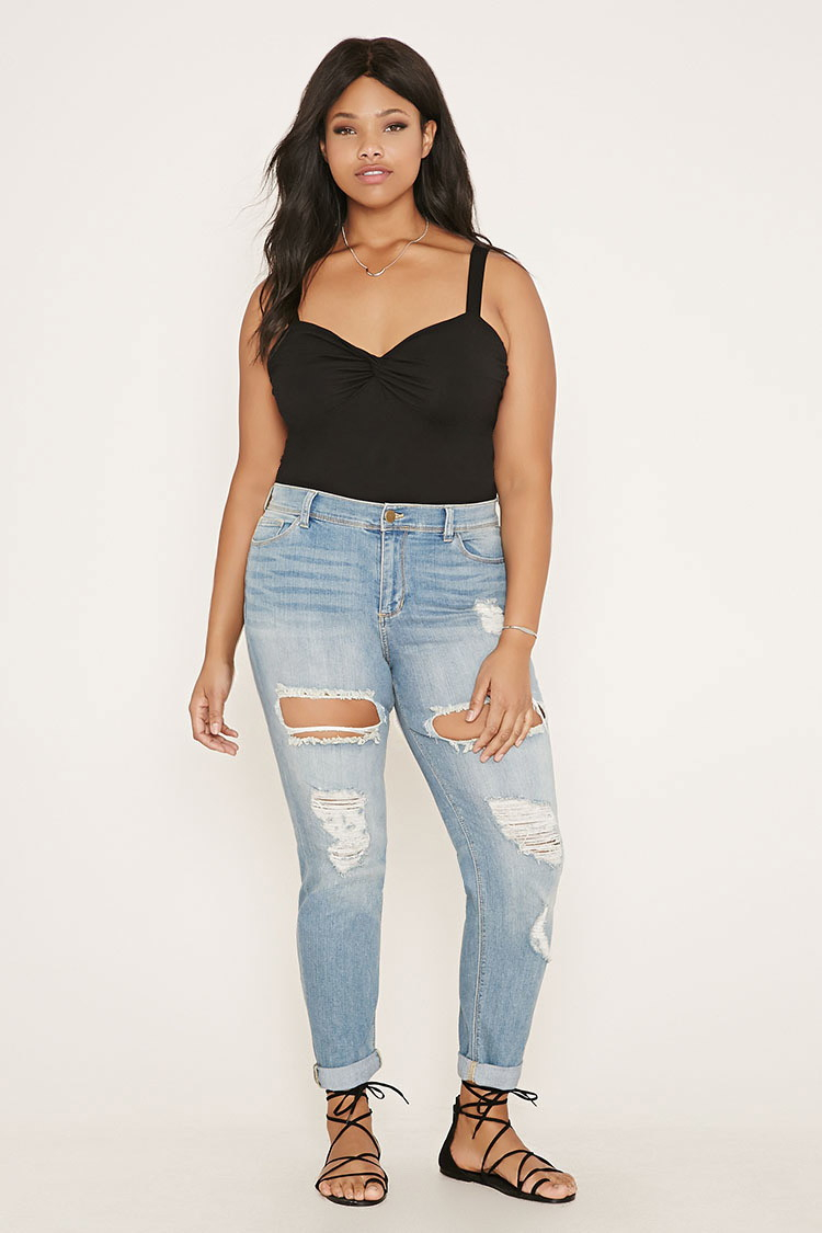 plus boyfriend jeans