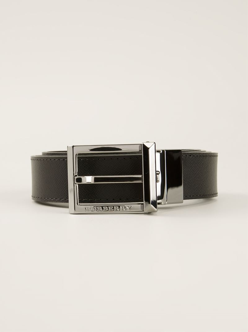 Burberry Leather Classic Belt in Black for Men - Lyst