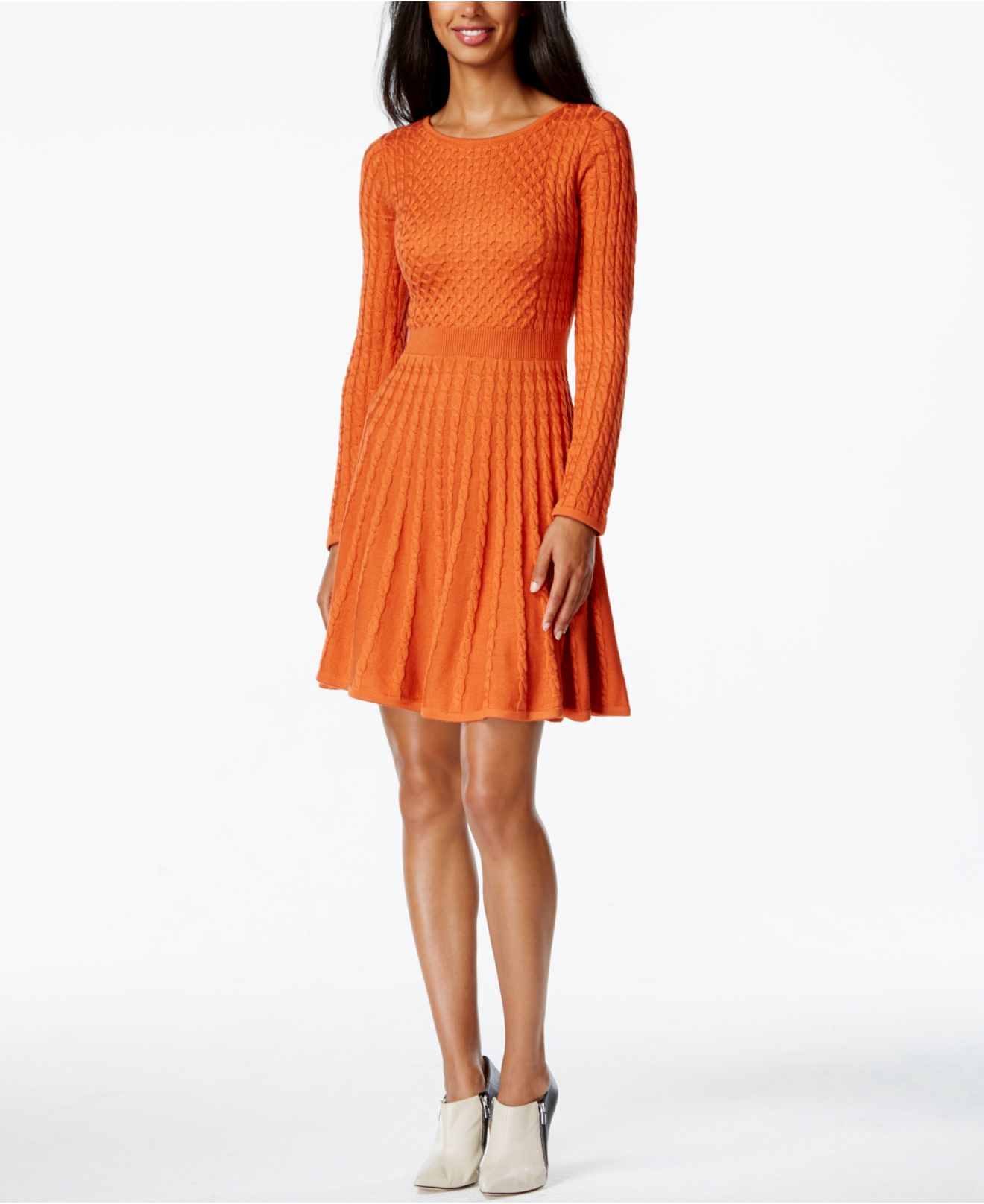 calvin klein orange dress