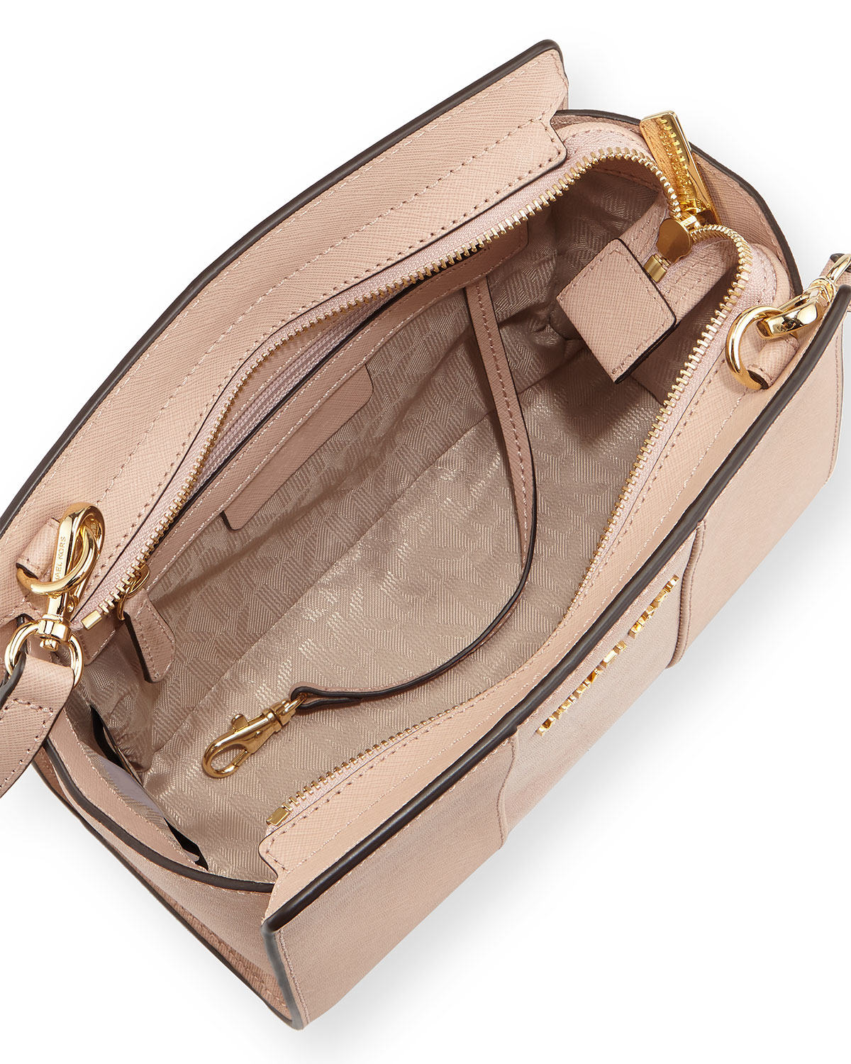 Lyst Michael Kors Selma Medium Center Stripe Leather Bag Gallery