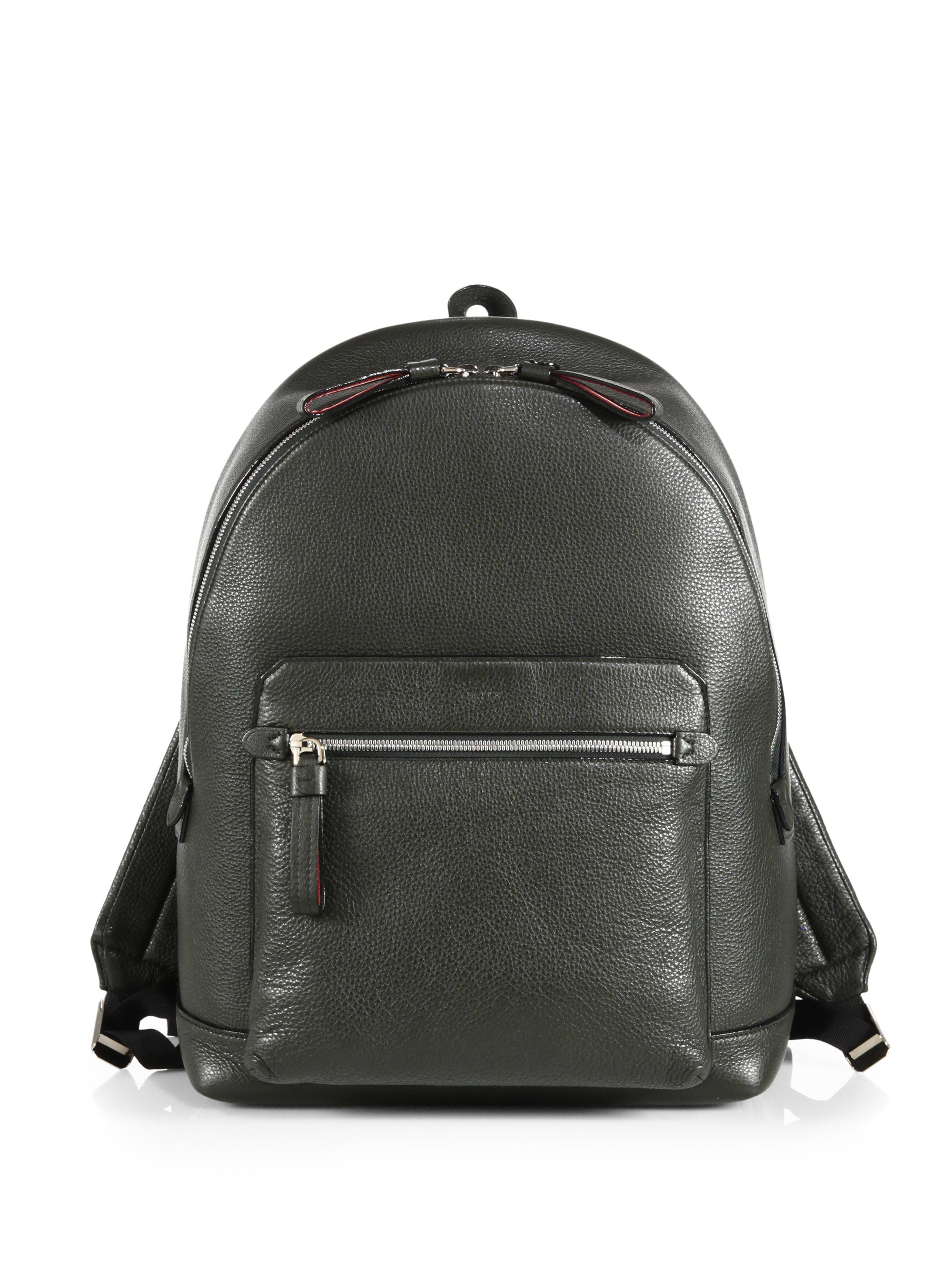 Lyst - Bally Grained Leather Backpack in Gray