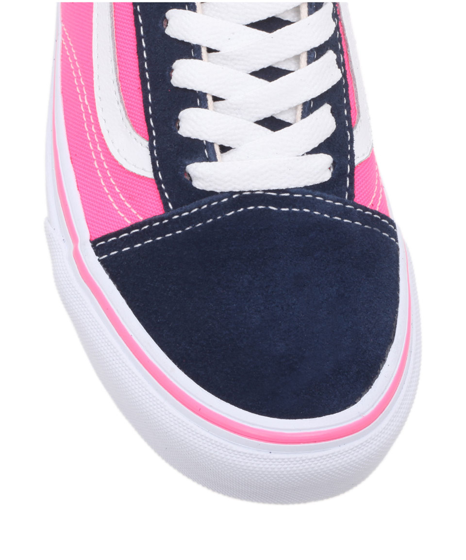 Vans Navy and Pink Old Skool Trainers in Blue for Men - Lyst