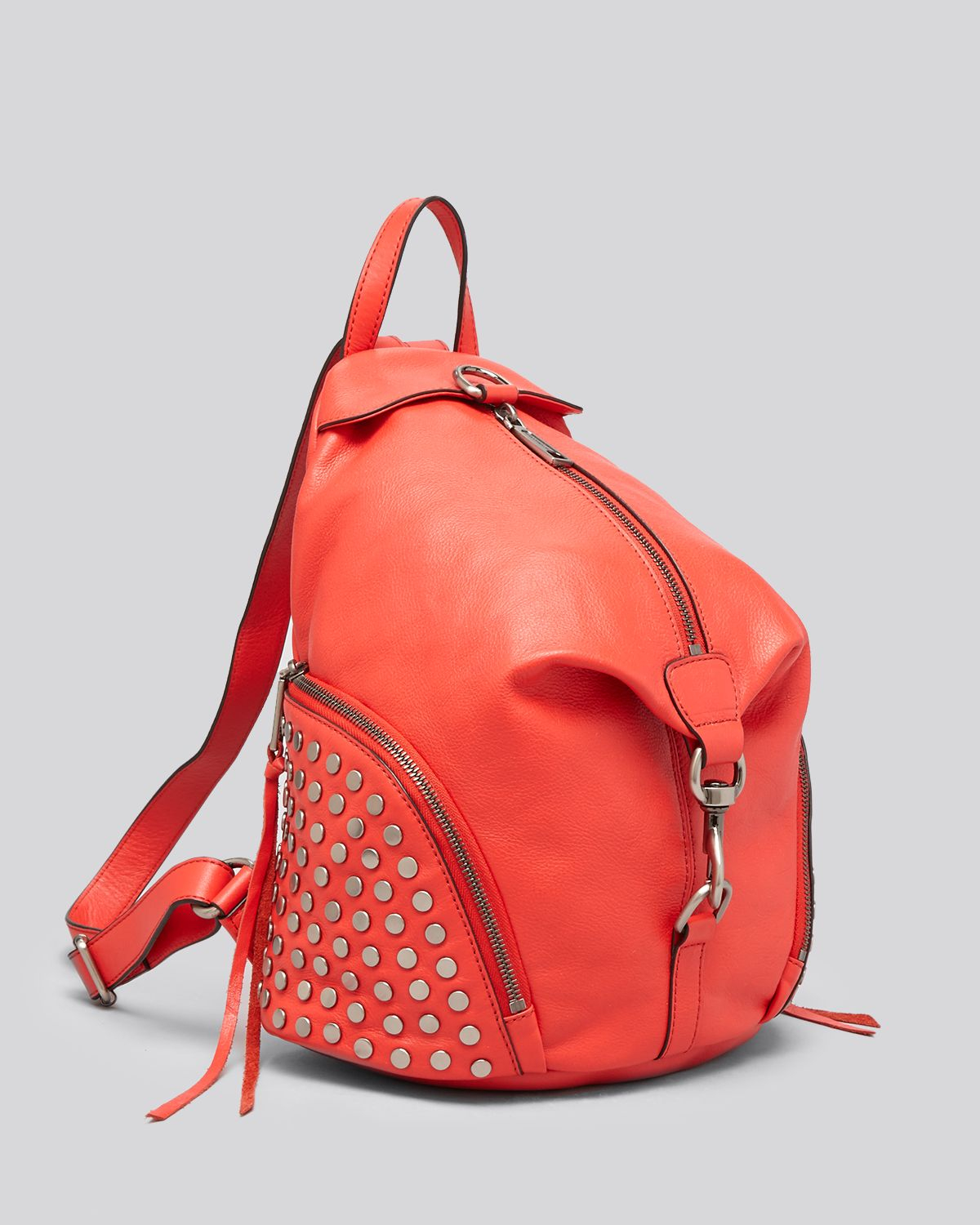 Lyst - Rebecca Minkoff Backpack Julian Studded in Red