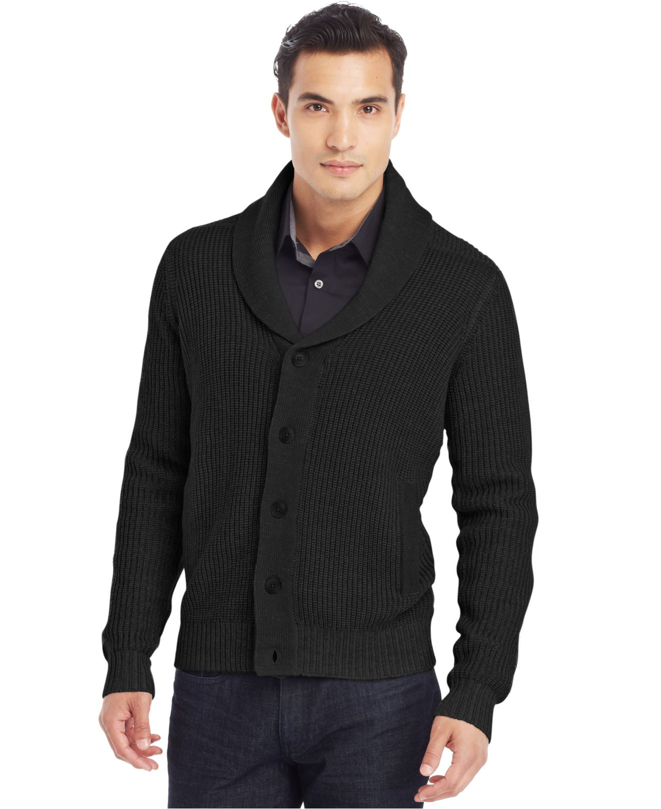 Lyst - Kenneth Cole Reaction Shawl Collar Cardigan Sweater in Gray for Men