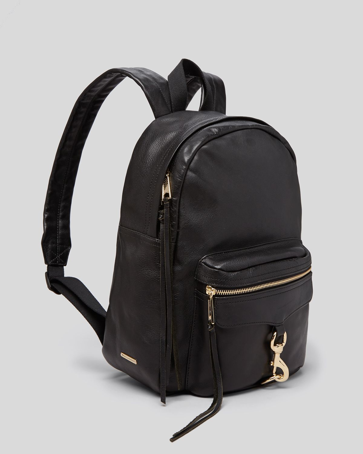 black backpack gold hardware